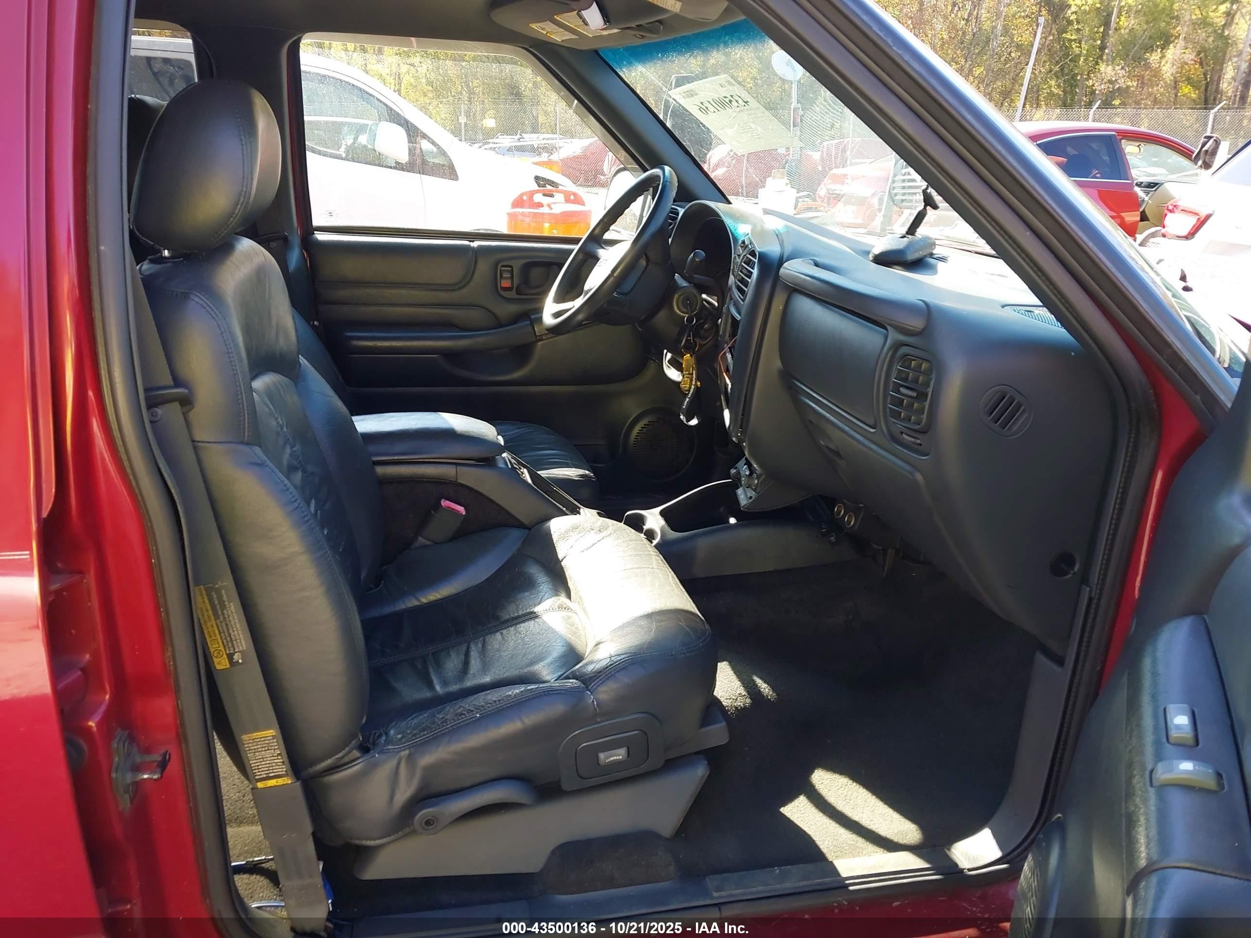 2002 Chevrolet Blazer Ls Бордовый vin: 1GNDT13W72K105387