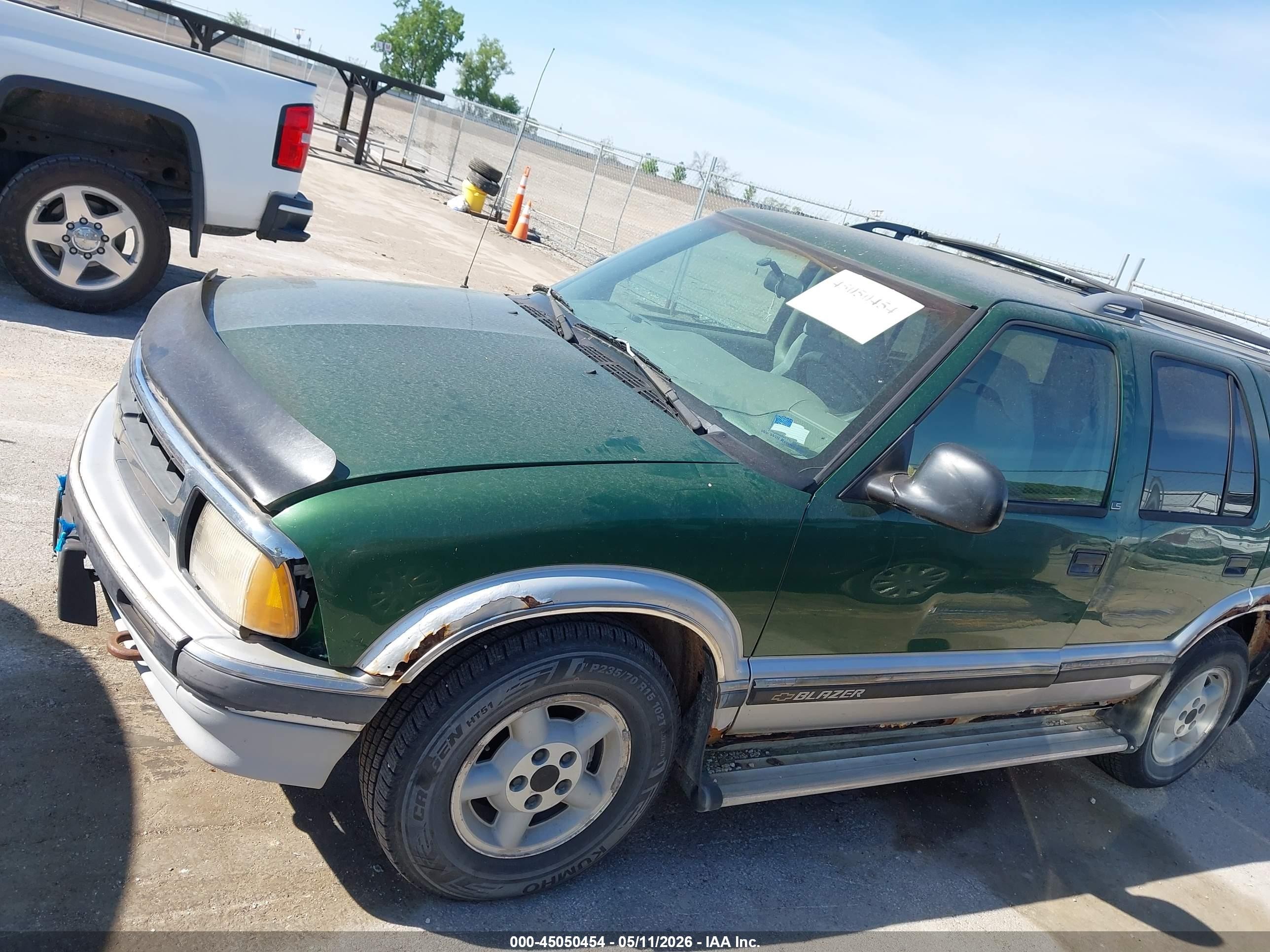 1997 Chevrolet Blazer Ls Green vin: 1GNDT13W7V2113333
