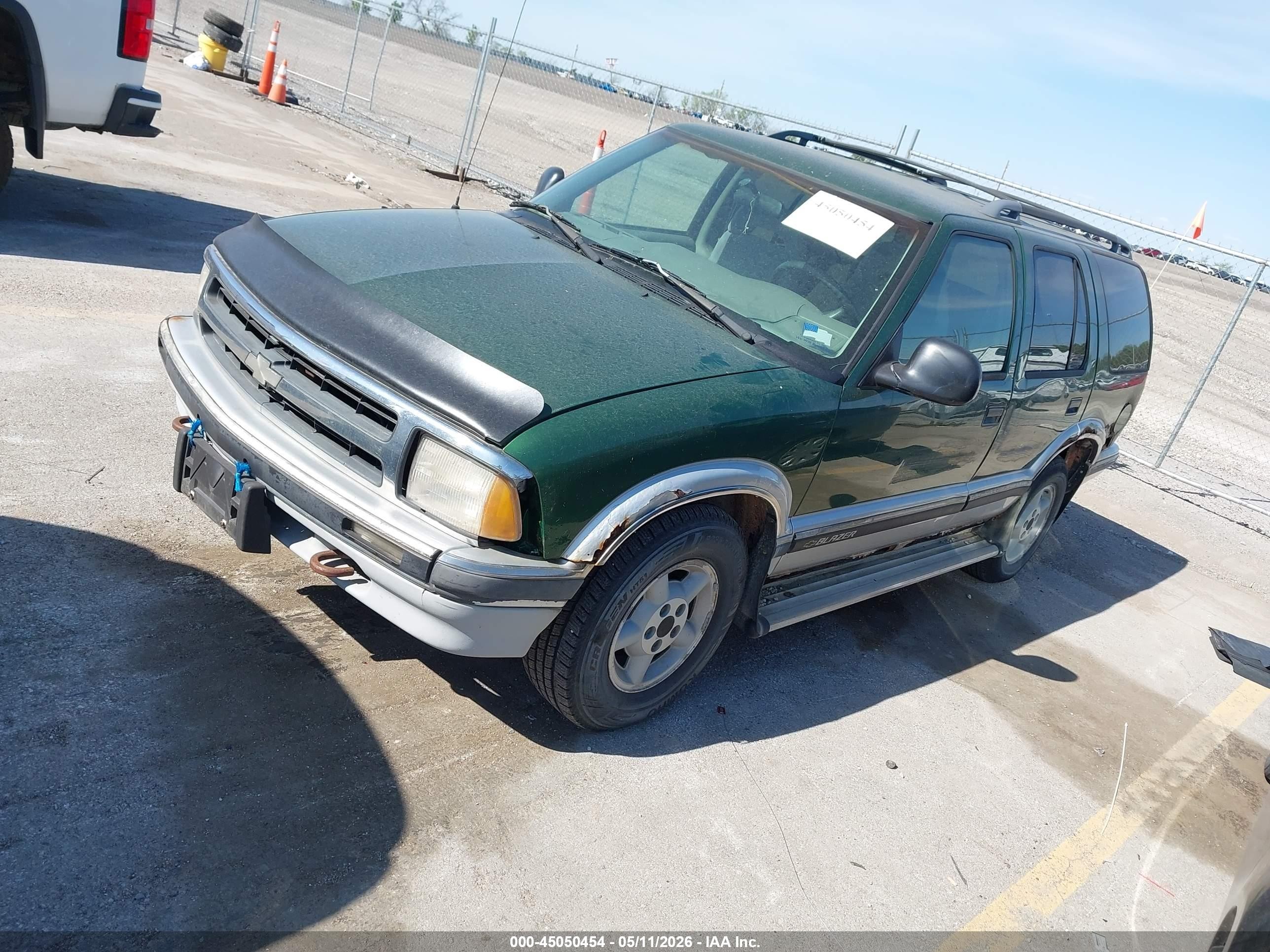 1997 Chevrolet Blazer Ls Green vin: 1GNDT13W7V2113333