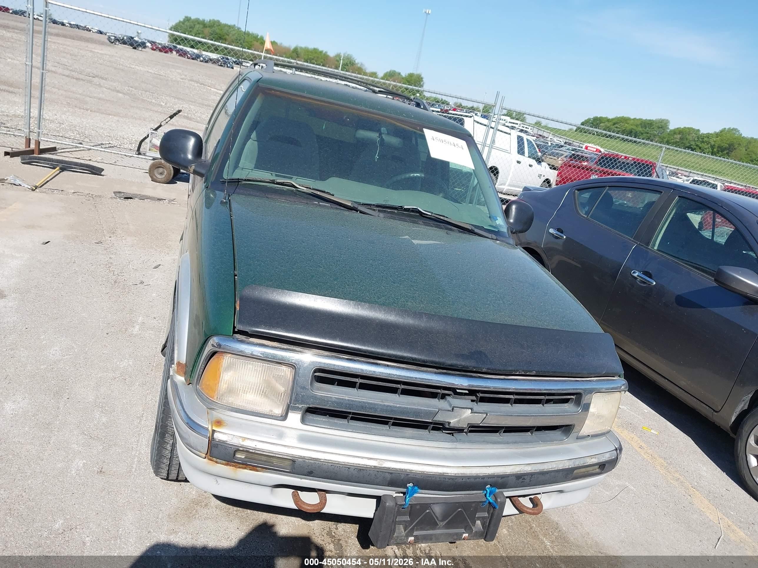 1997 Chevrolet Blazer Ls Green vin: 1GNDT13W7V2113333