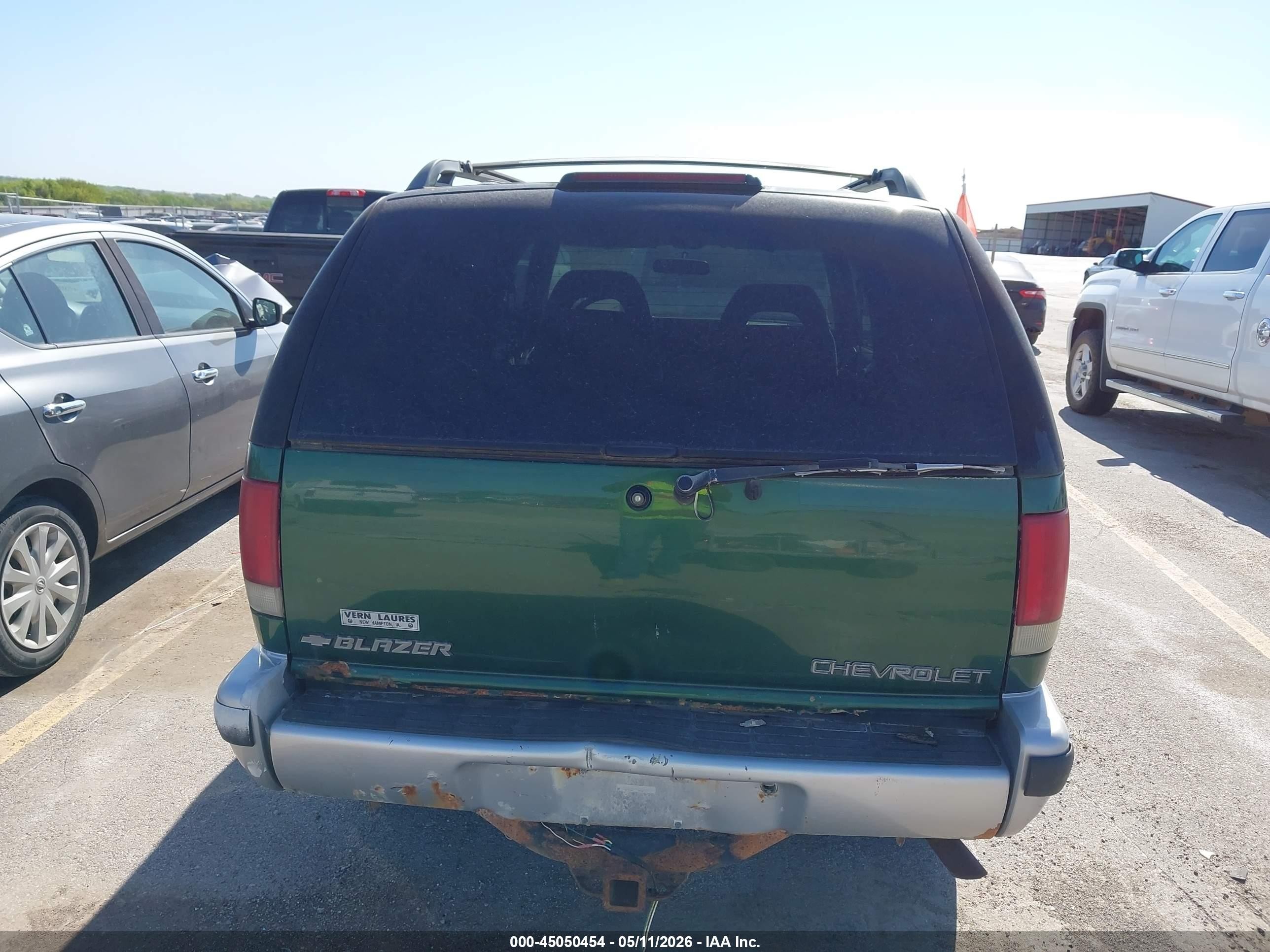 1997 Chevrolet Blazer Ls Green vin: 1GNDT13W7V2113333
