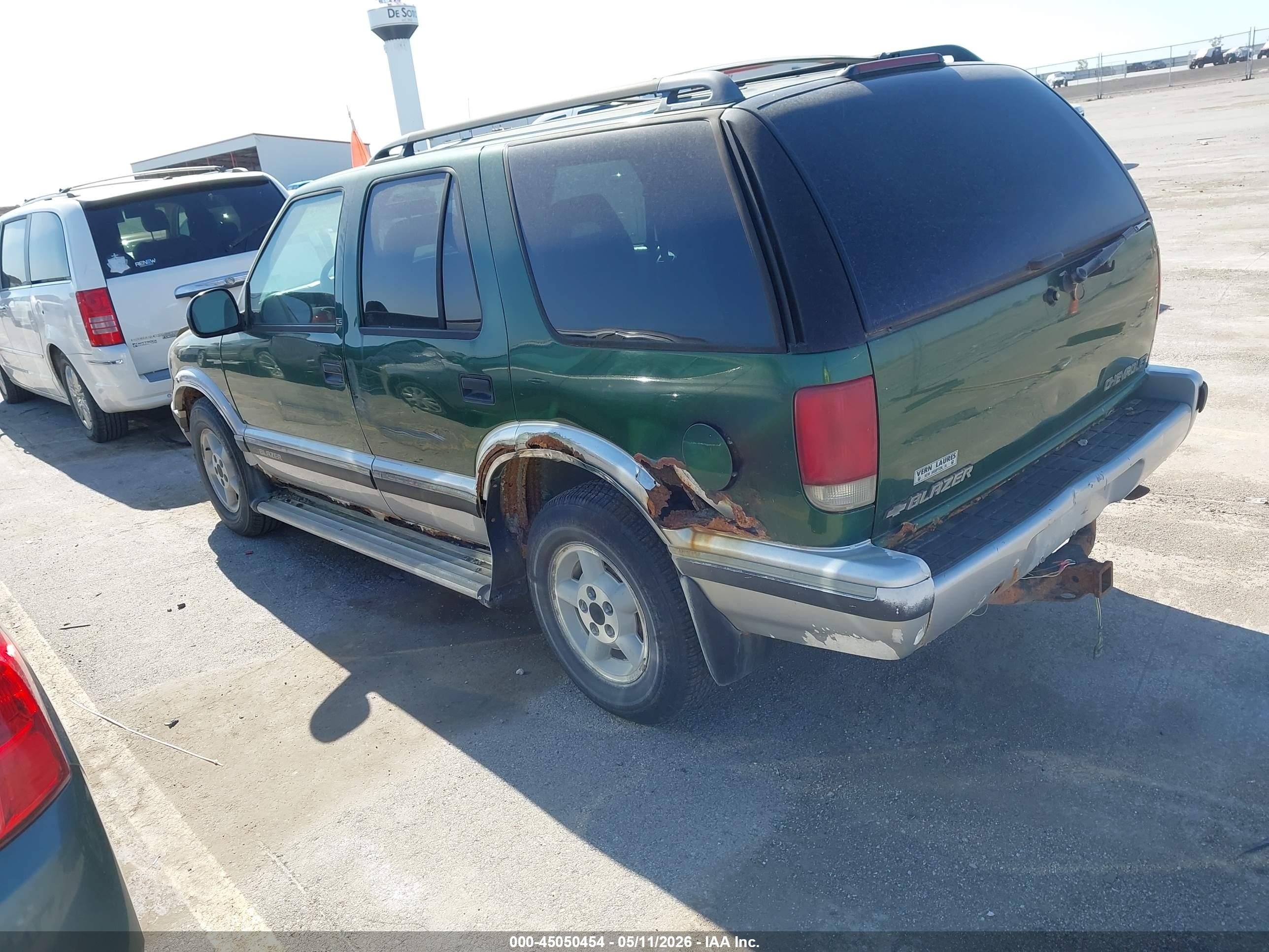 1997 Chevrolet Blazer Ls Green vin: 1GNDT13W7V2113333