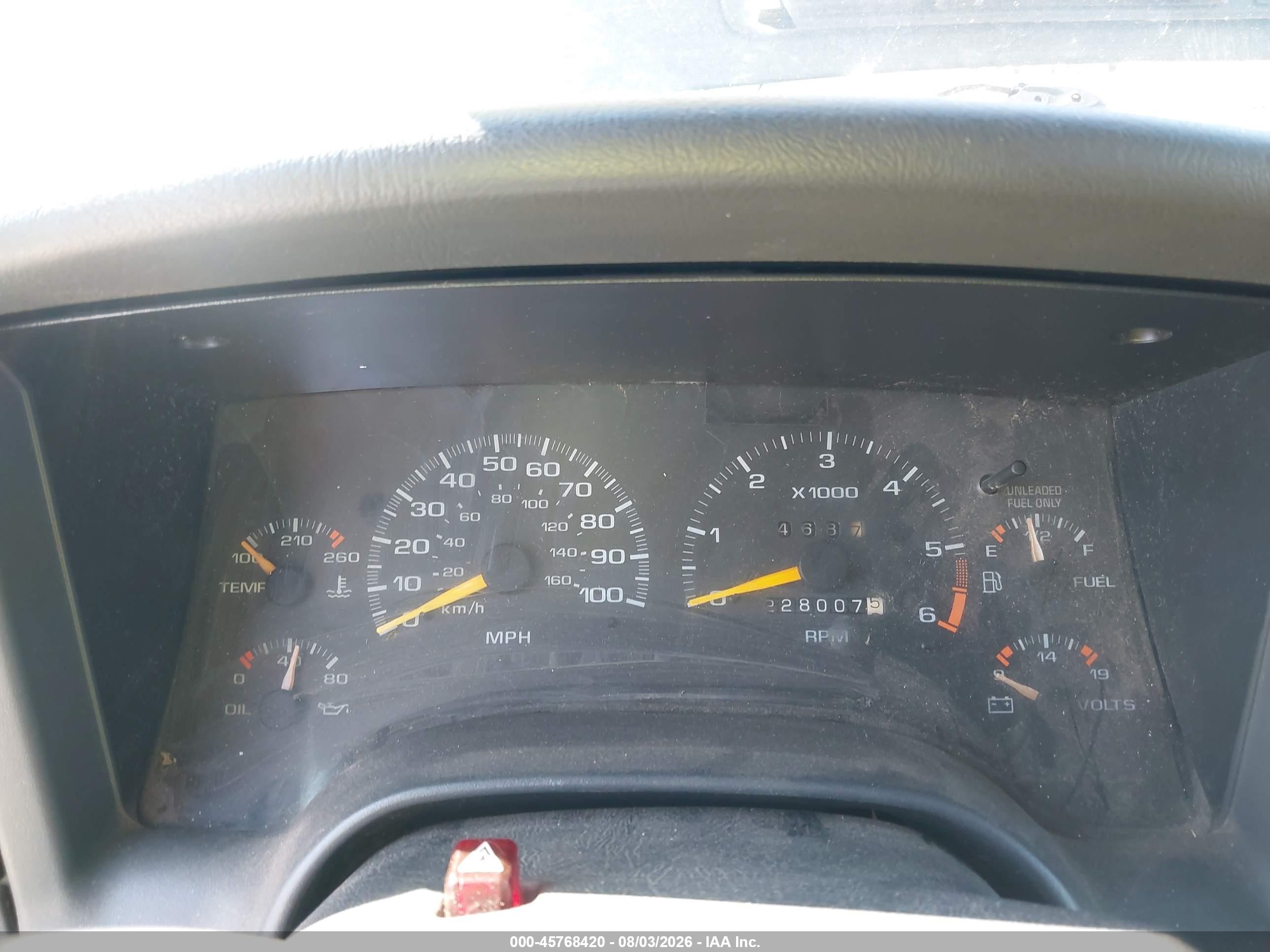1997 Chevrolet Blazer Lt Black vin: 1GNDT13W7V2212203