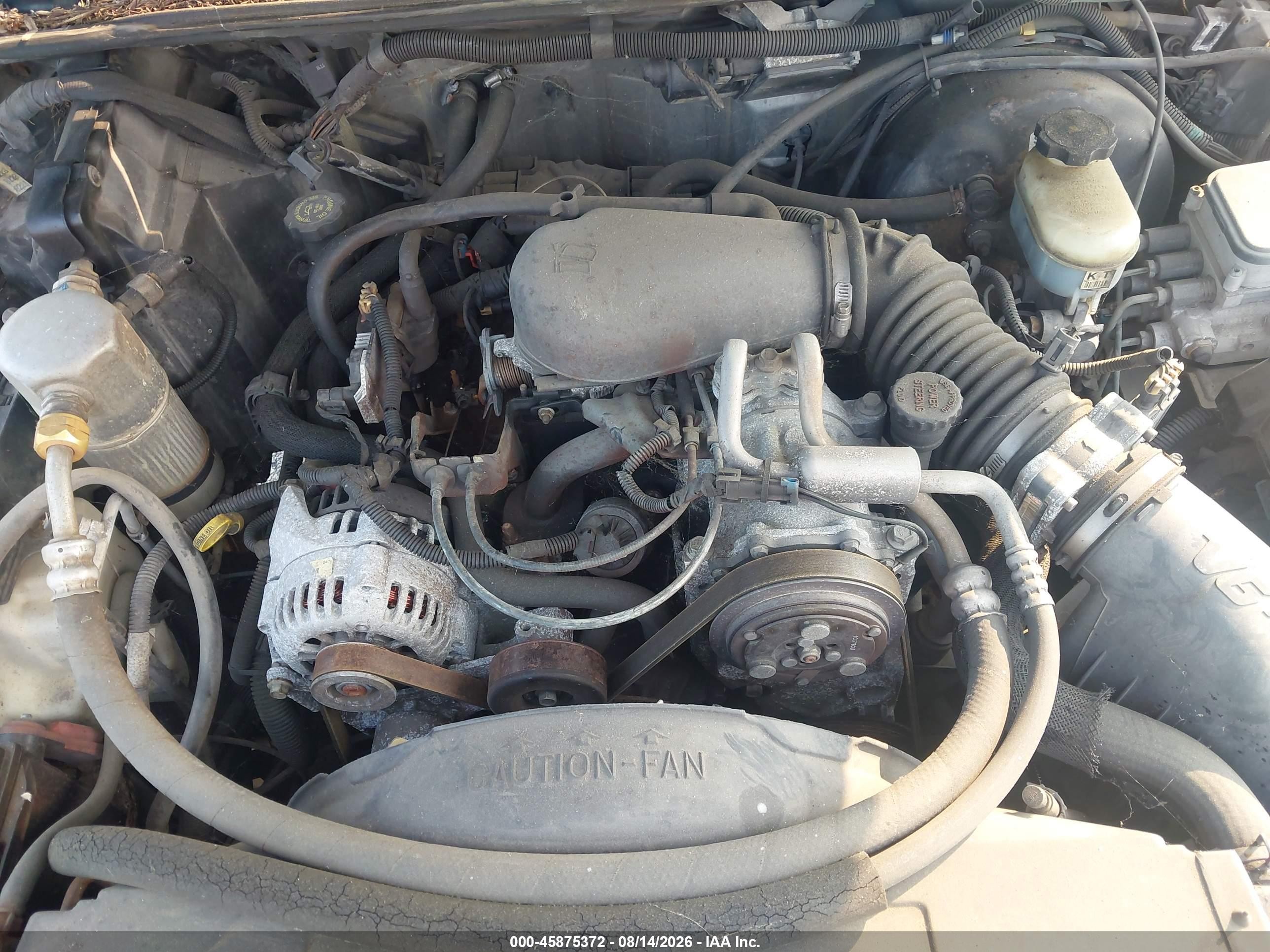 1998 Chevrolet Blazer Ls Beige vin: 1GNDT13W9W2280973