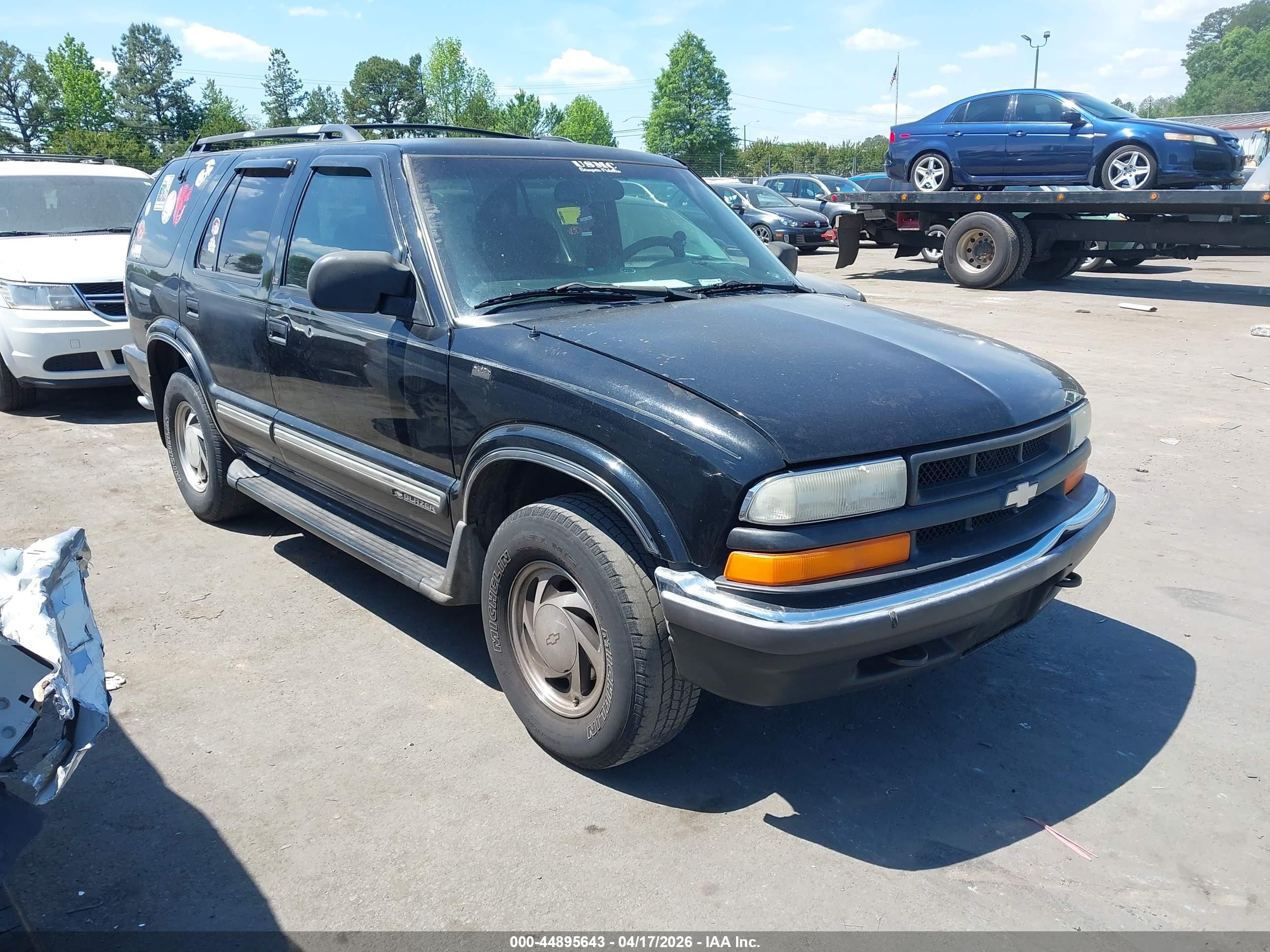 2001 Chevrolet Blazer Lt Black vin: 1GNDT13WX12187338