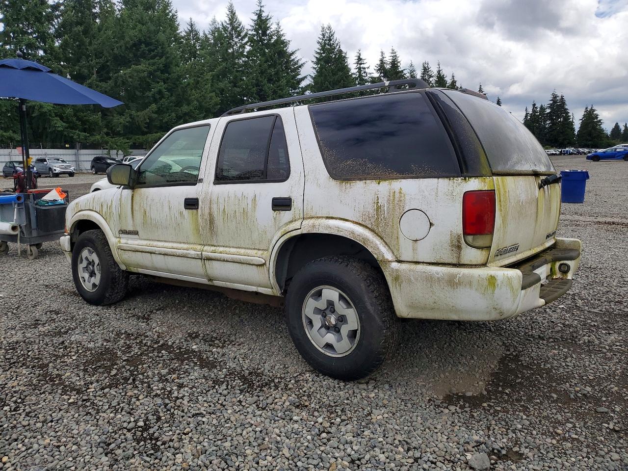 2003 Chevrolet Blazer Белый vin: 1GNDT13X03K142162