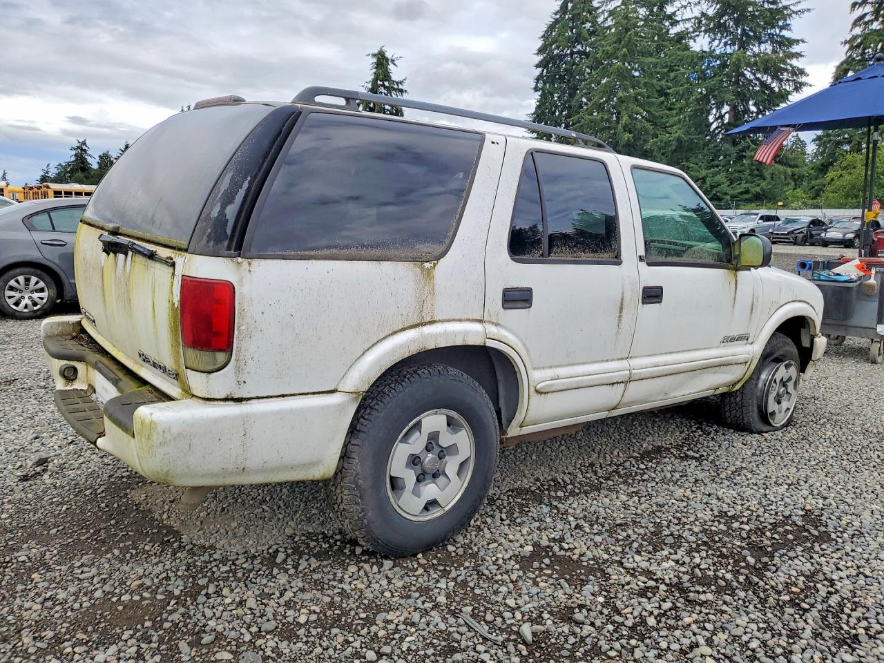 2003 Chevrolet Blazer Белый vin: 1GNDT13X03K142162