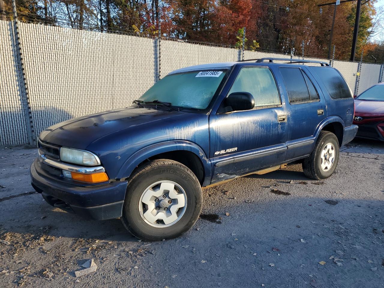 2003 Chevrolet Blazer Blue vin: 1GNDT13X33K128577