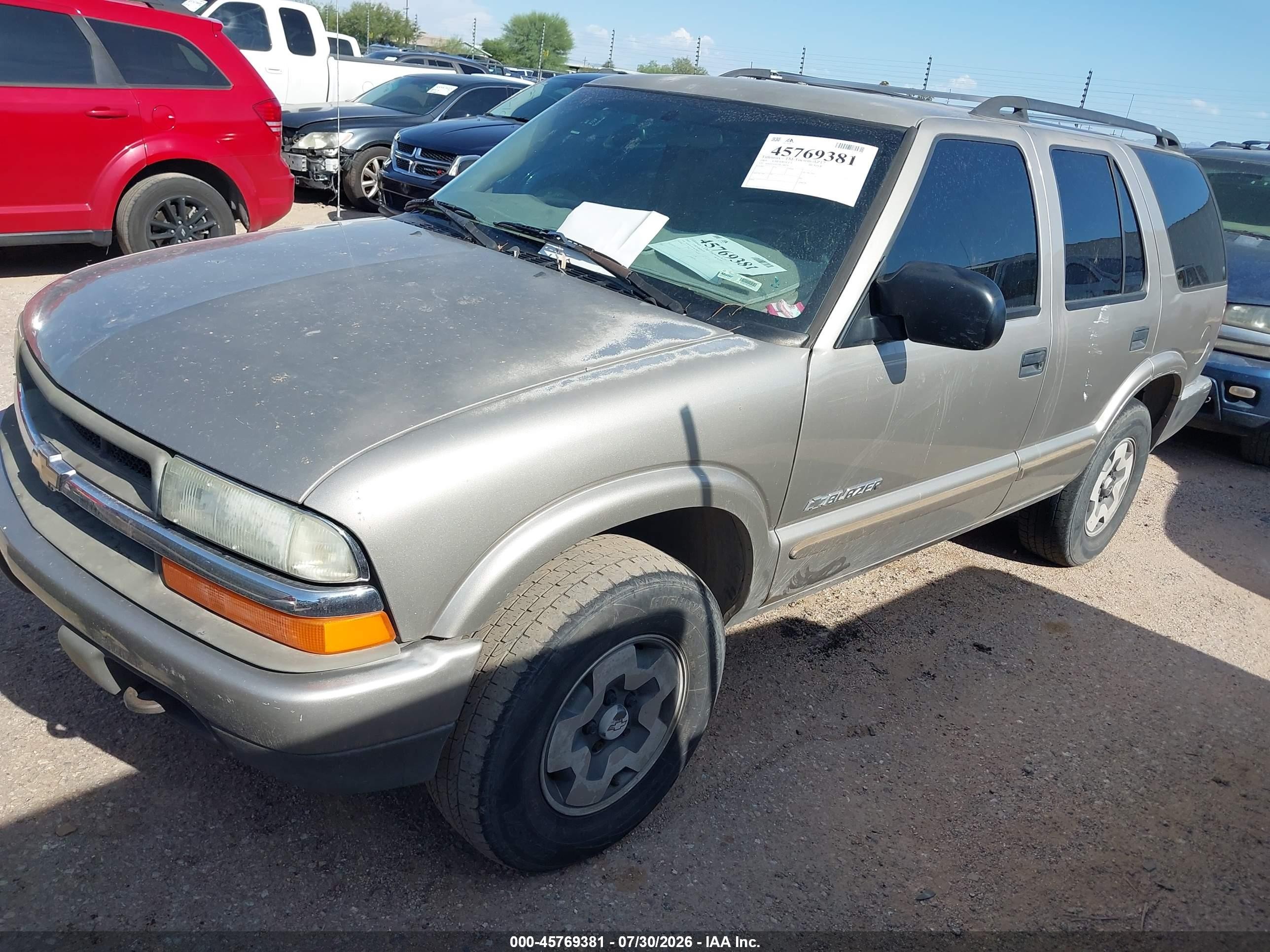 2005 Chevrolet Blazer Ls Champagne vin: 1GNDT13X75K108058