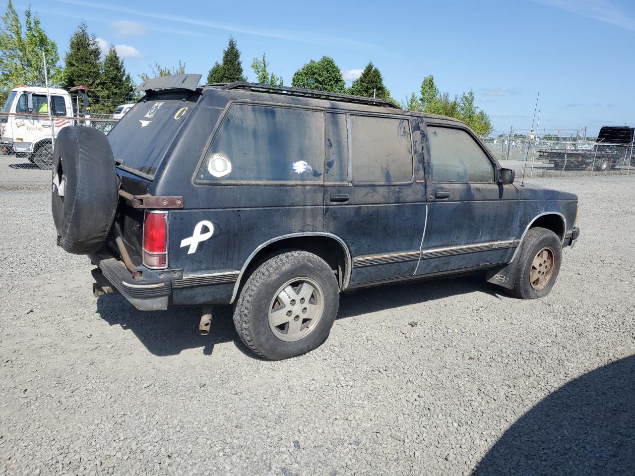 1992 Chevrolet Blazer S10 Black vin: 1GNDT13Z7N2122916