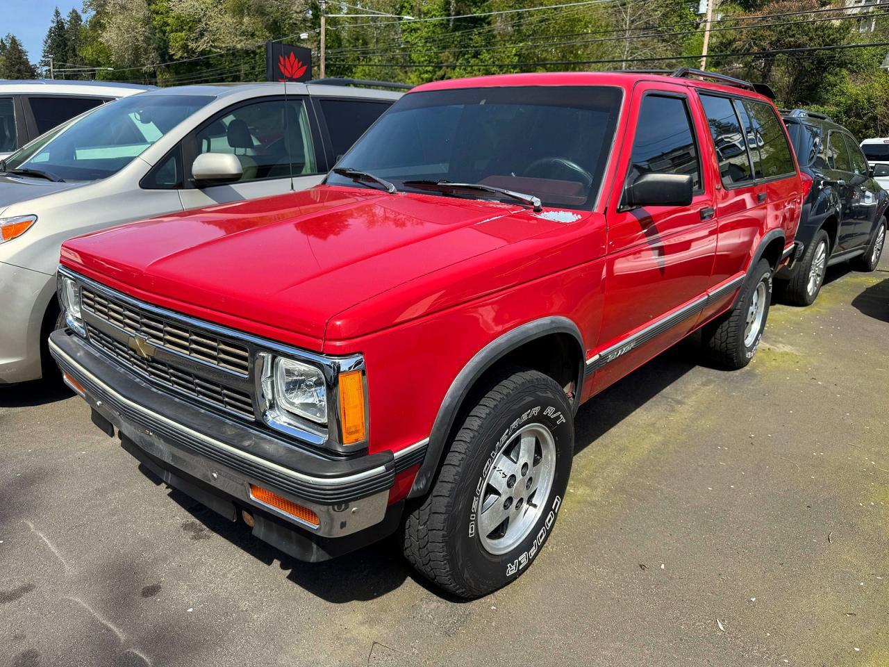 1991 Chevrolet Blazer S10 Red vin: 1GNDT13Z8M2260740