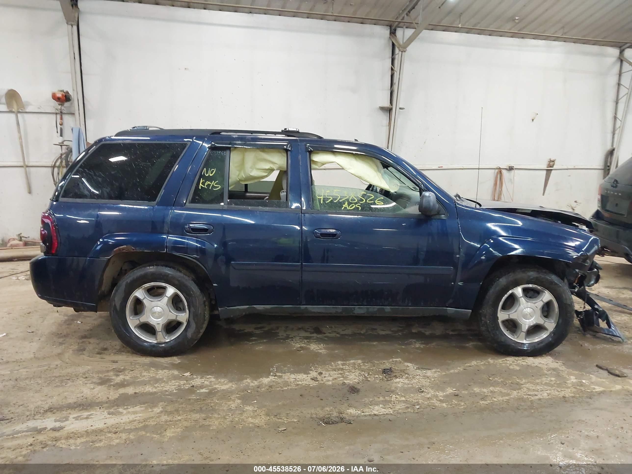 2009 Chevrolet Trailblazer Lt Синий vin: 1GNDT33S092102401