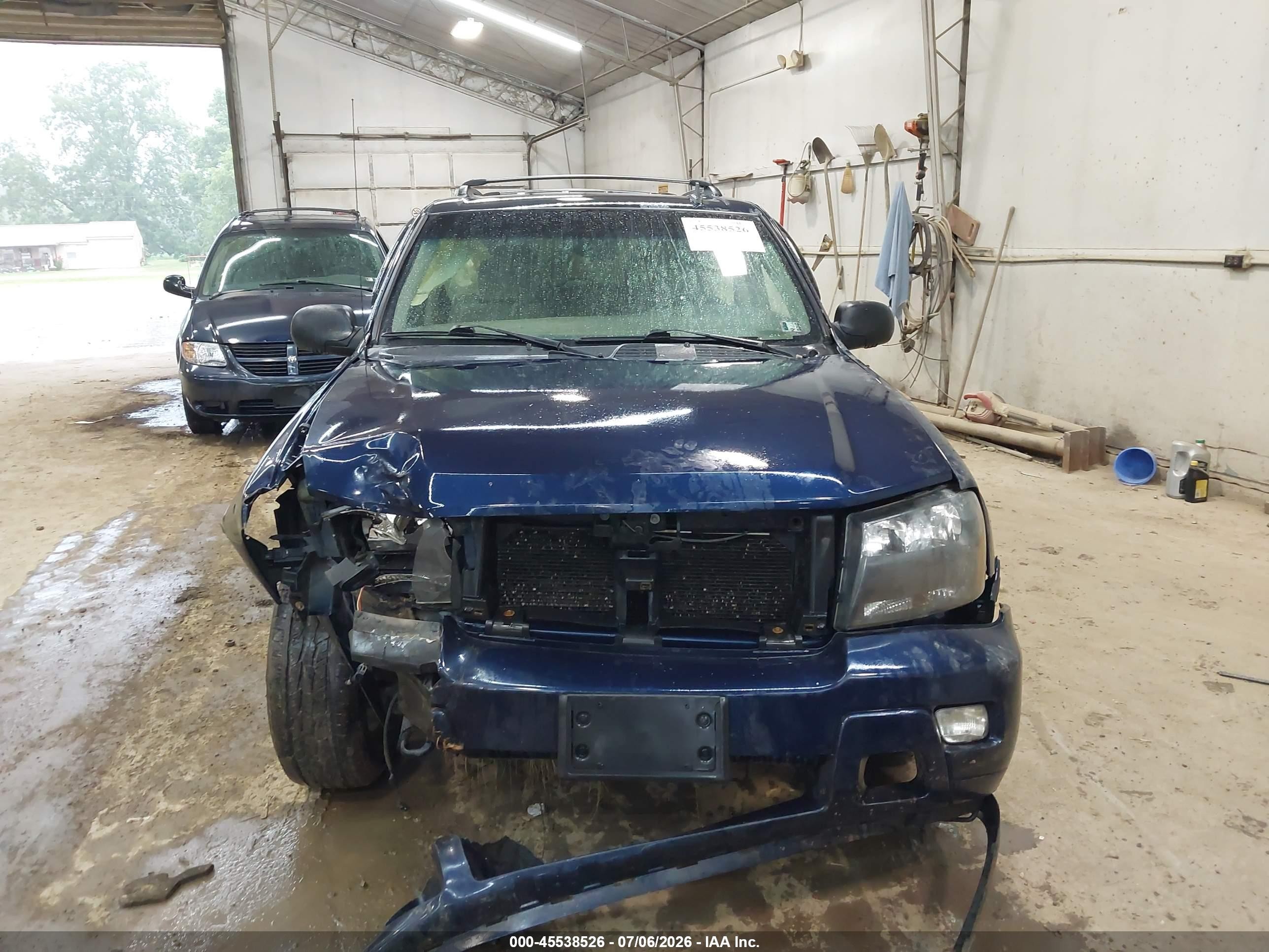2009 Chevrolet Trailblazer Lt Синий vin: 1GNDT33S092102401
