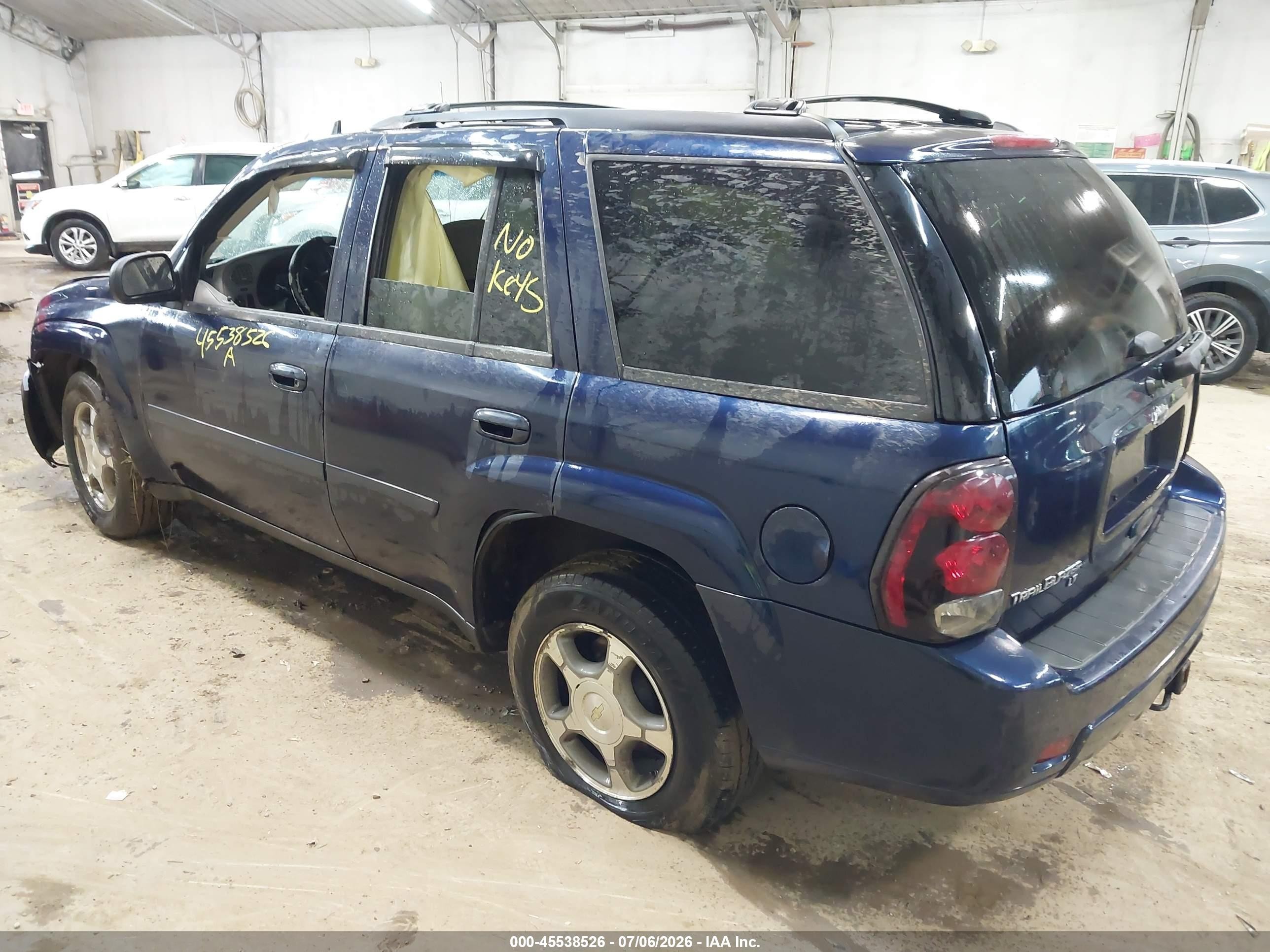 2009 Chevrolet Trailblazer Lt Синий vin: 1GNDT33S092102401