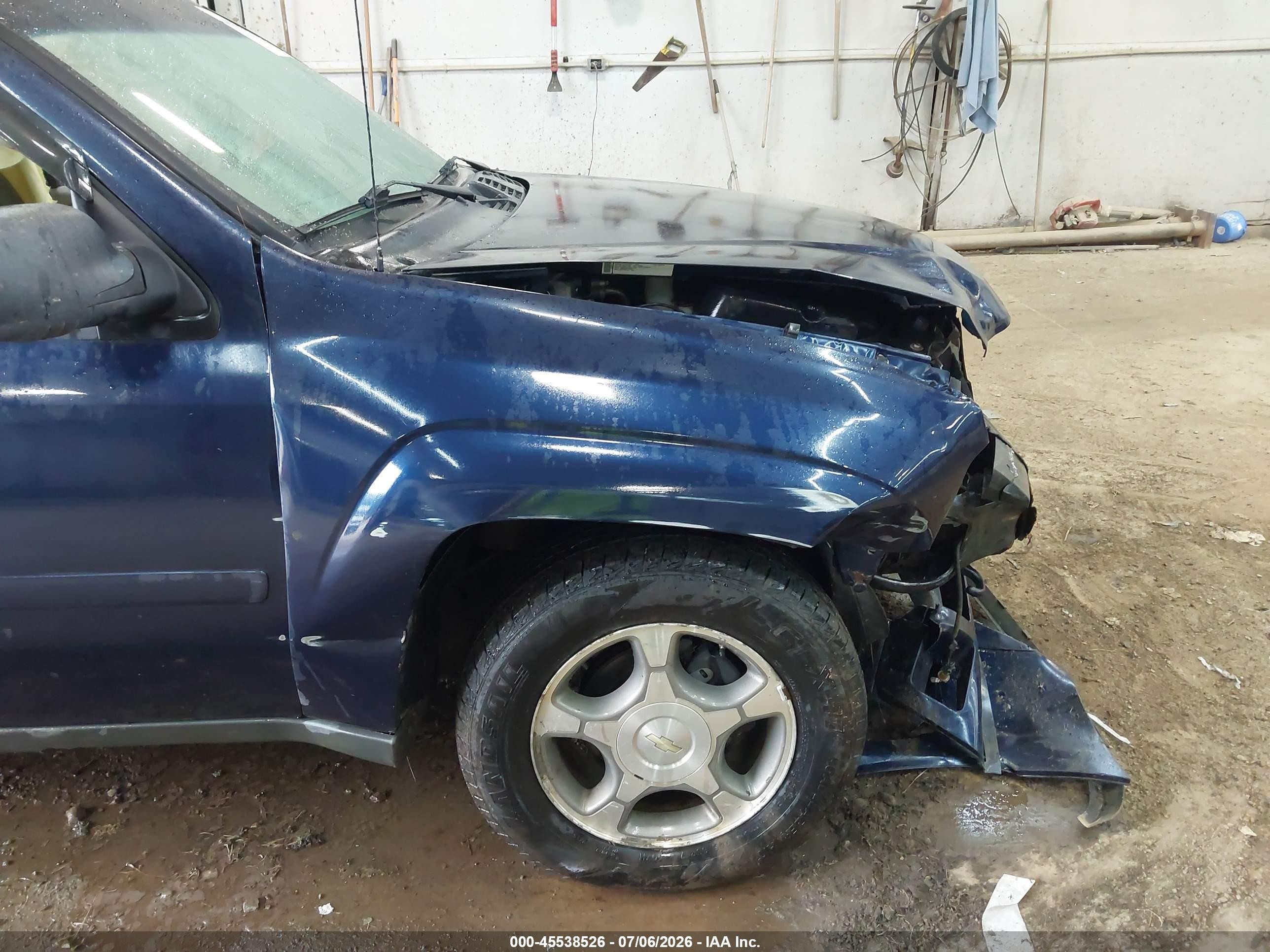 2009 Chevrolet Trailblazer Lt Синий vin: 1GNDT33S092102401