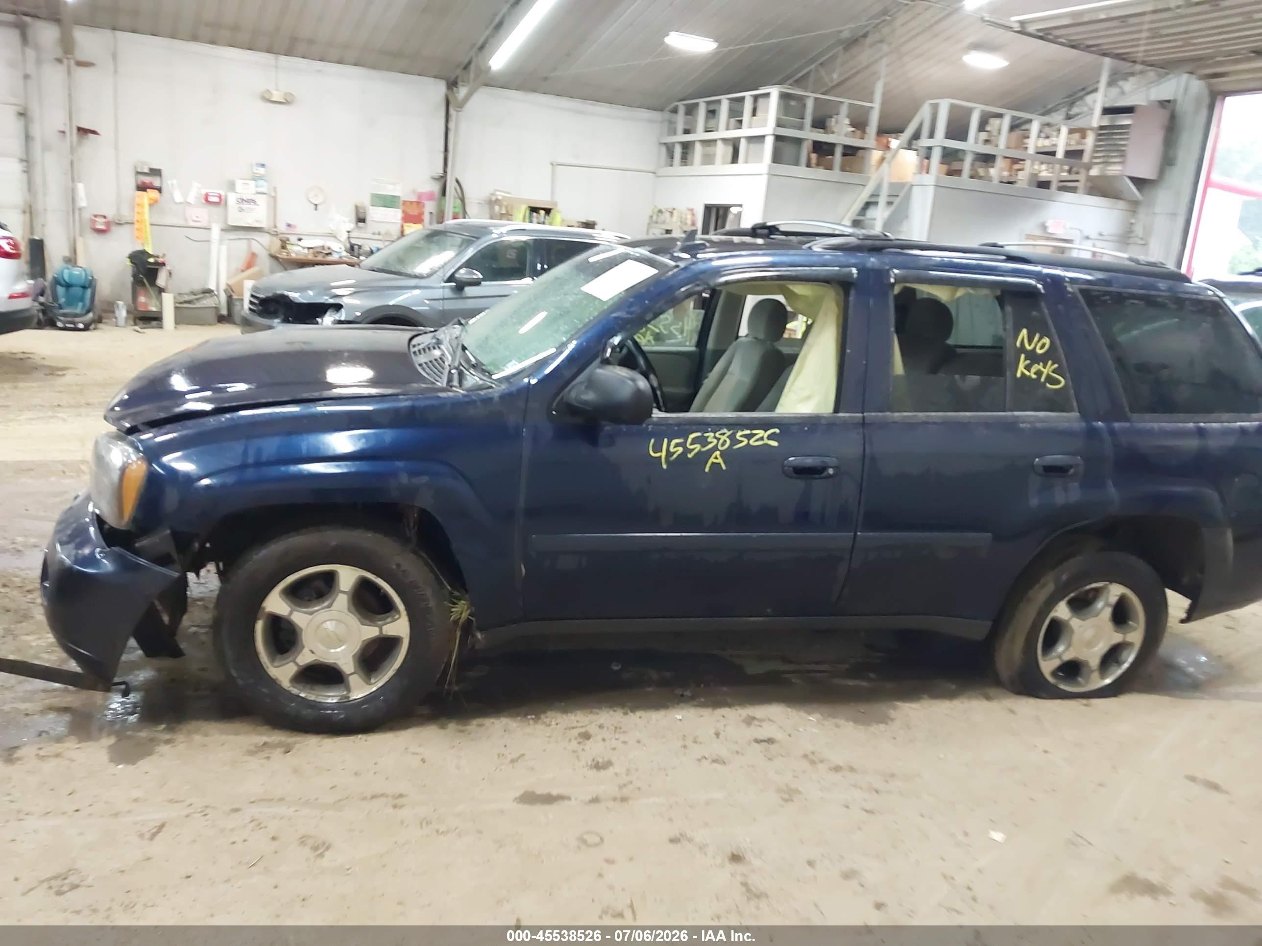 2009 Chevrolet Trailblazer Lt Синий vin: 1GNDT33S092102401