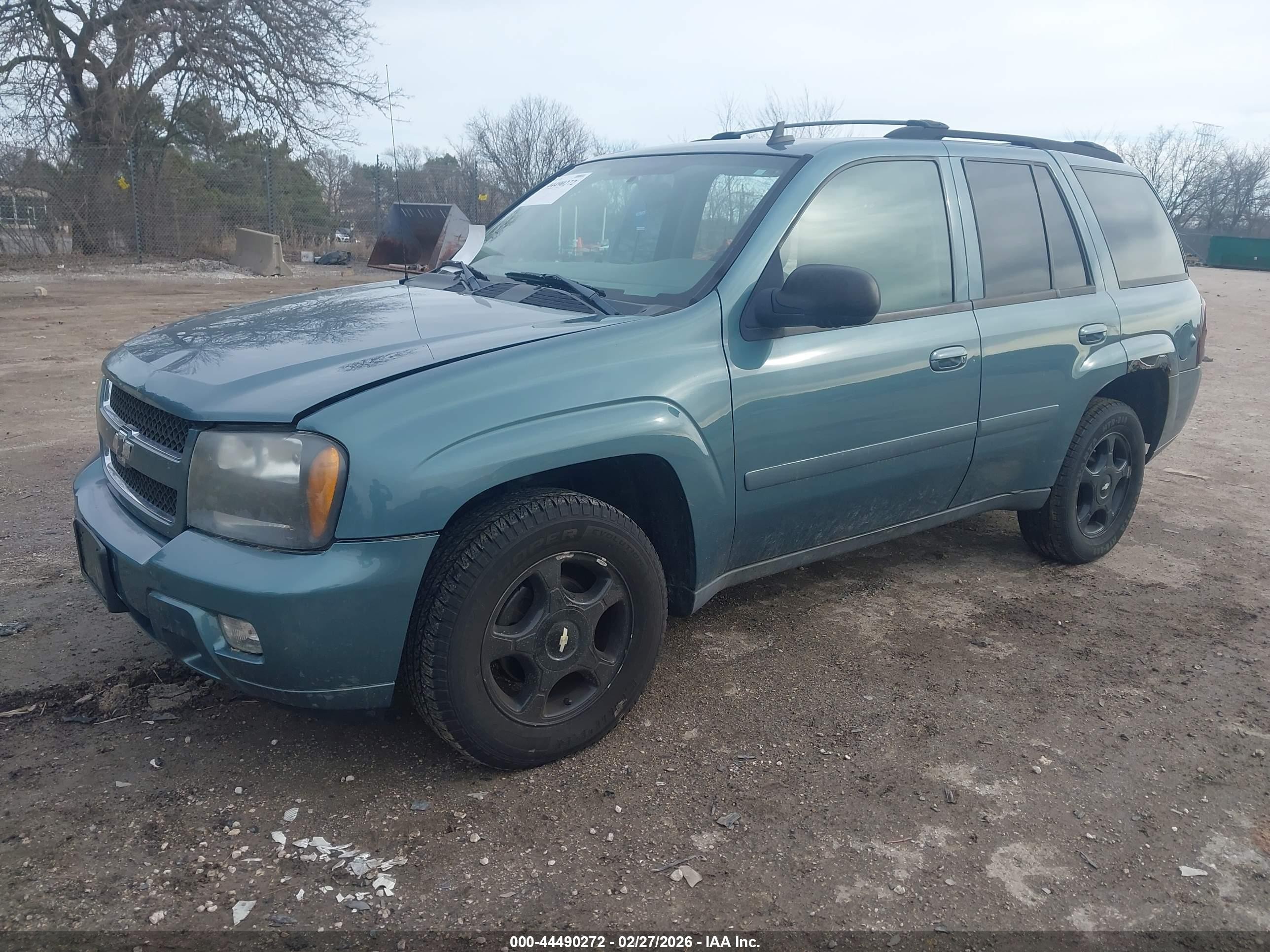 2009 Chevrolet Trailblazer Lt Light Blue vin: 1GNDT33S292130281
