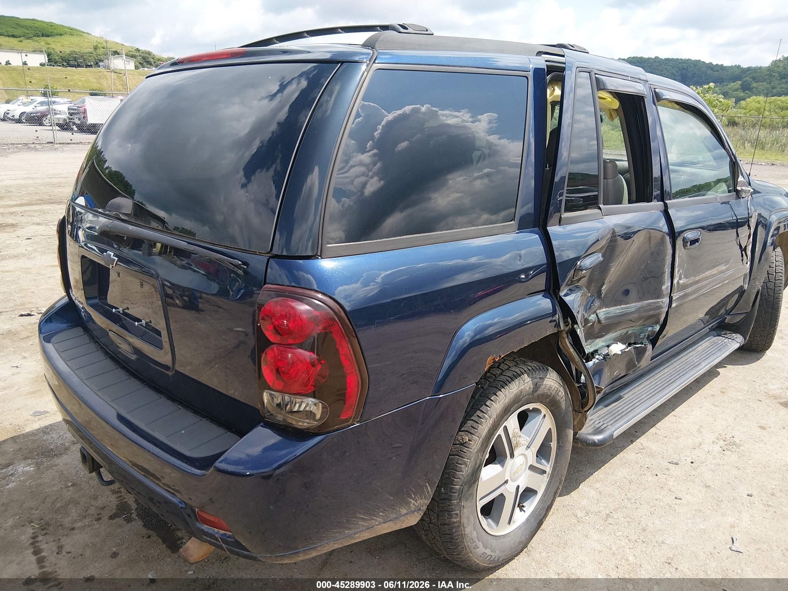 2009 Chevrolet Trailblazer Lt Dark Blue vin: 1GNDT33S492128323