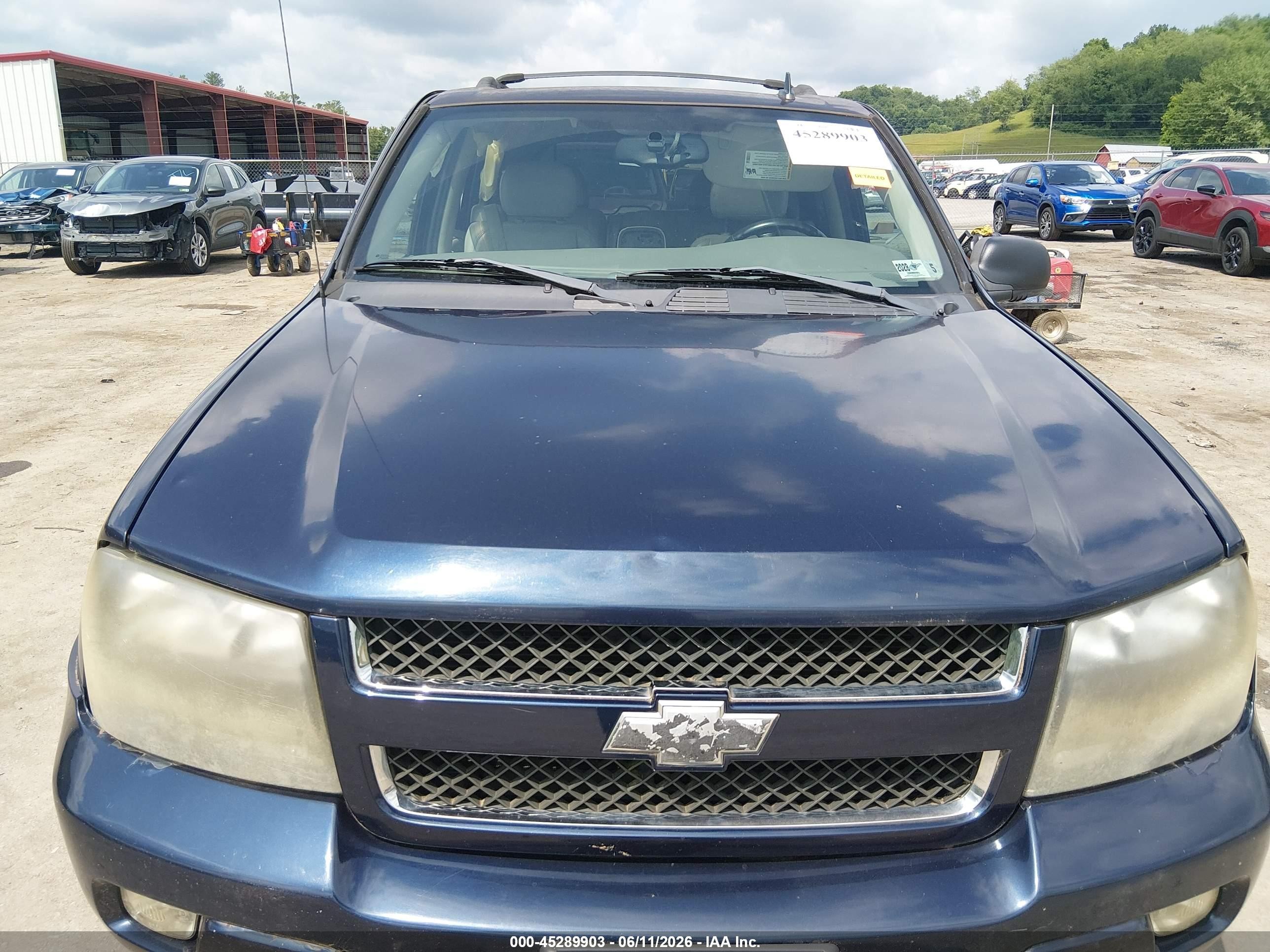 2009 Chevrolet Trailblazer Lt Dark Blue vin: 1GNDT33S492128323