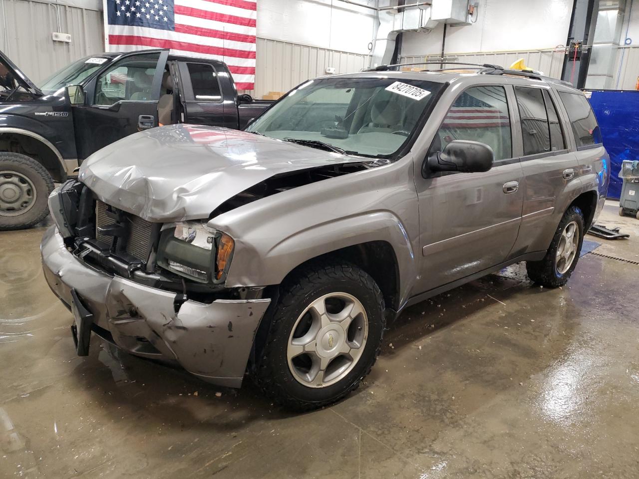 2009 Chevrolet Trailblazer Lt Gray vin: 1GNDT33S792123763