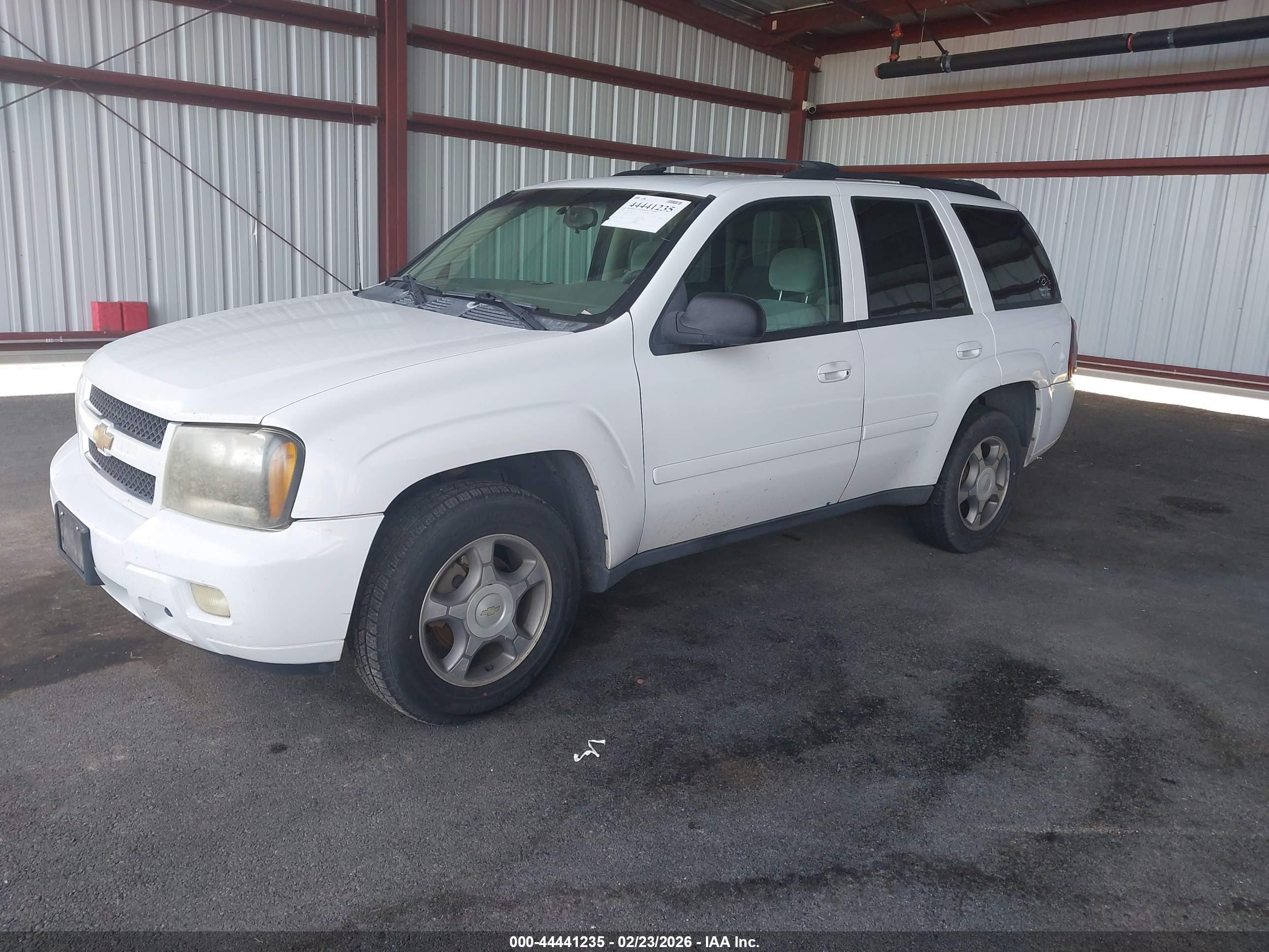 2009 Chevrolet Trailblazer Lt White vin: 1GNDT33S792132883