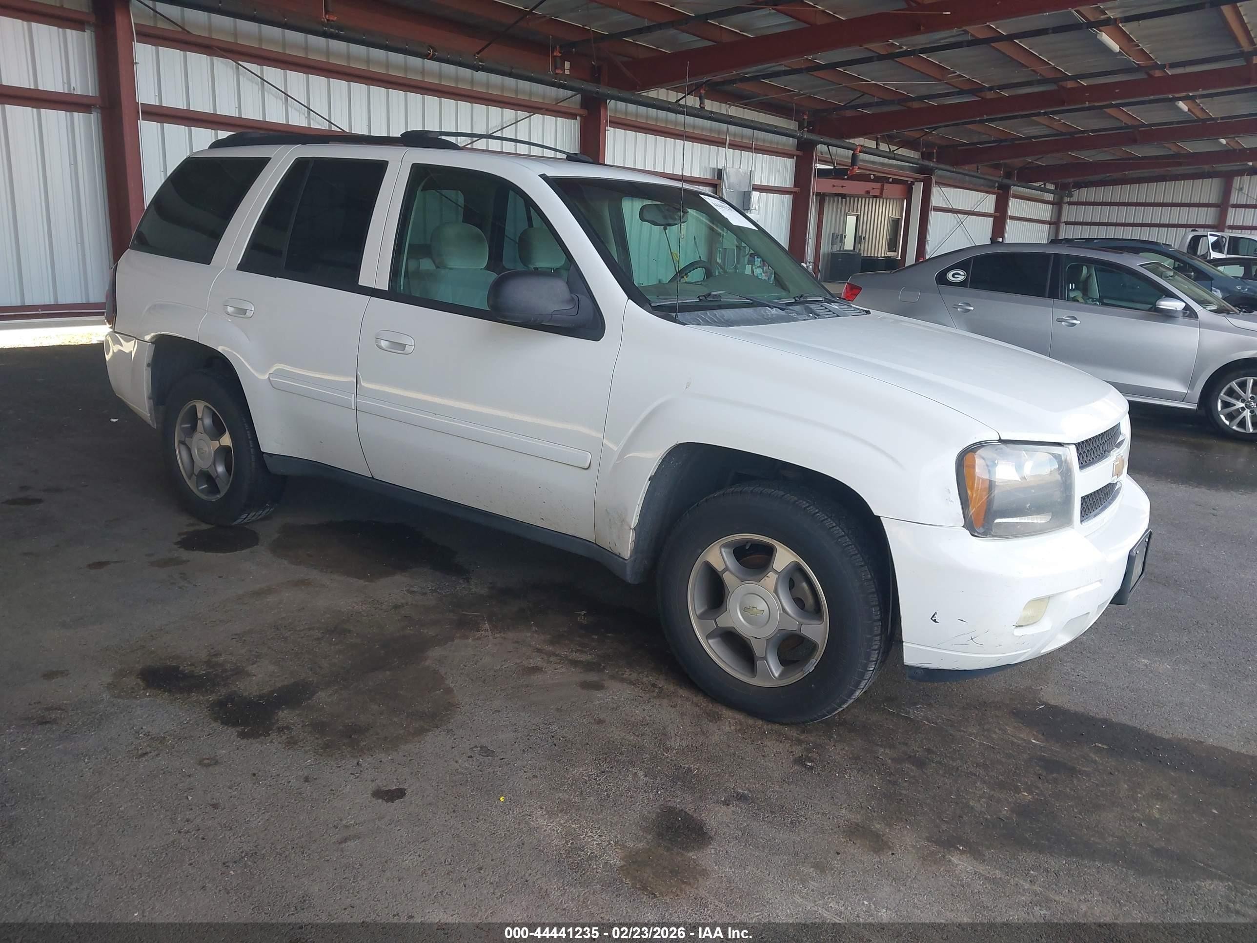 2009 Chevrolet Trailblazer Lt White vin: 1GNDT33S792132883