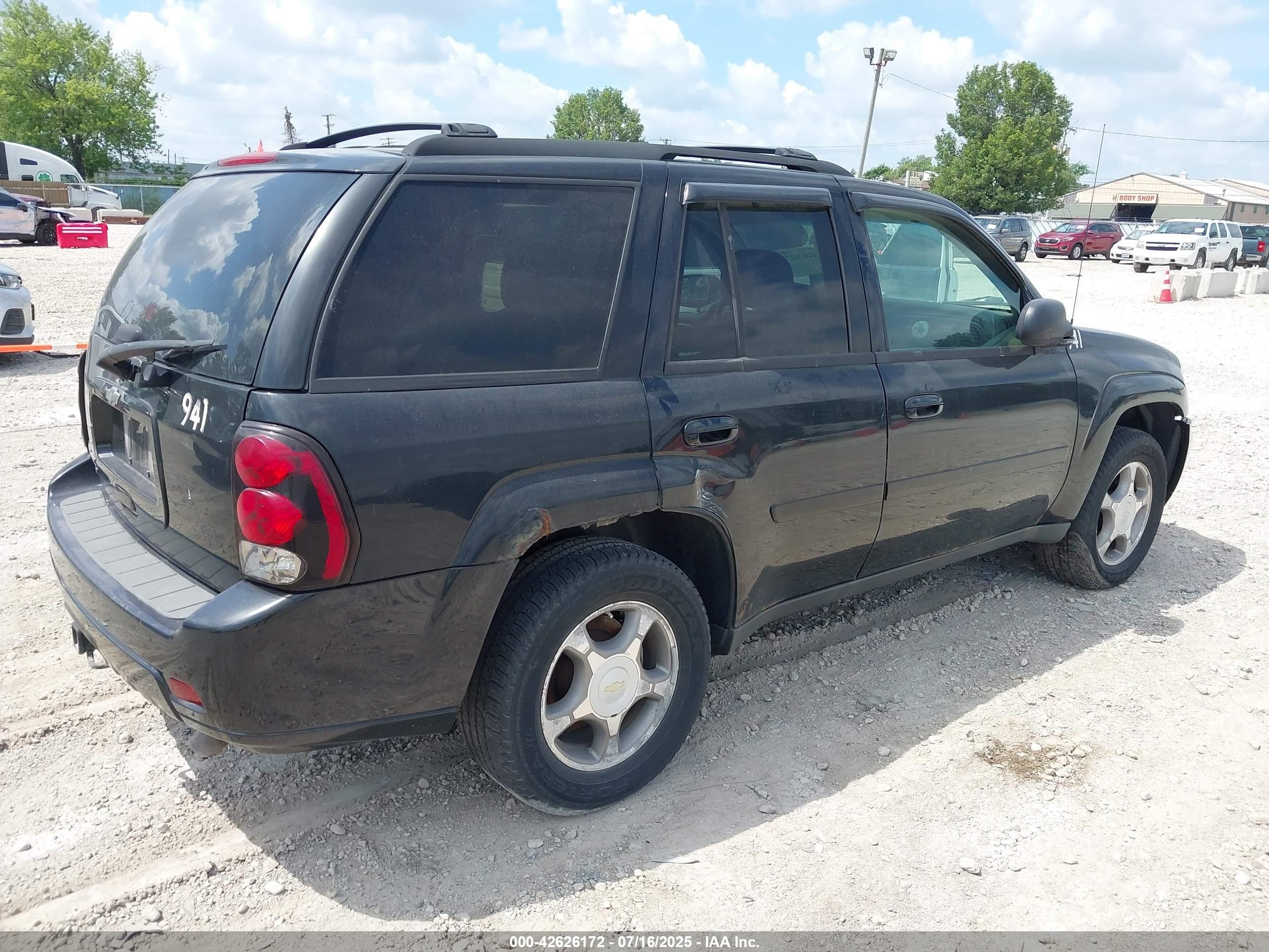 2009 Chevrolet Trailblazer Lt Black vin: 1GNDT33S892131225