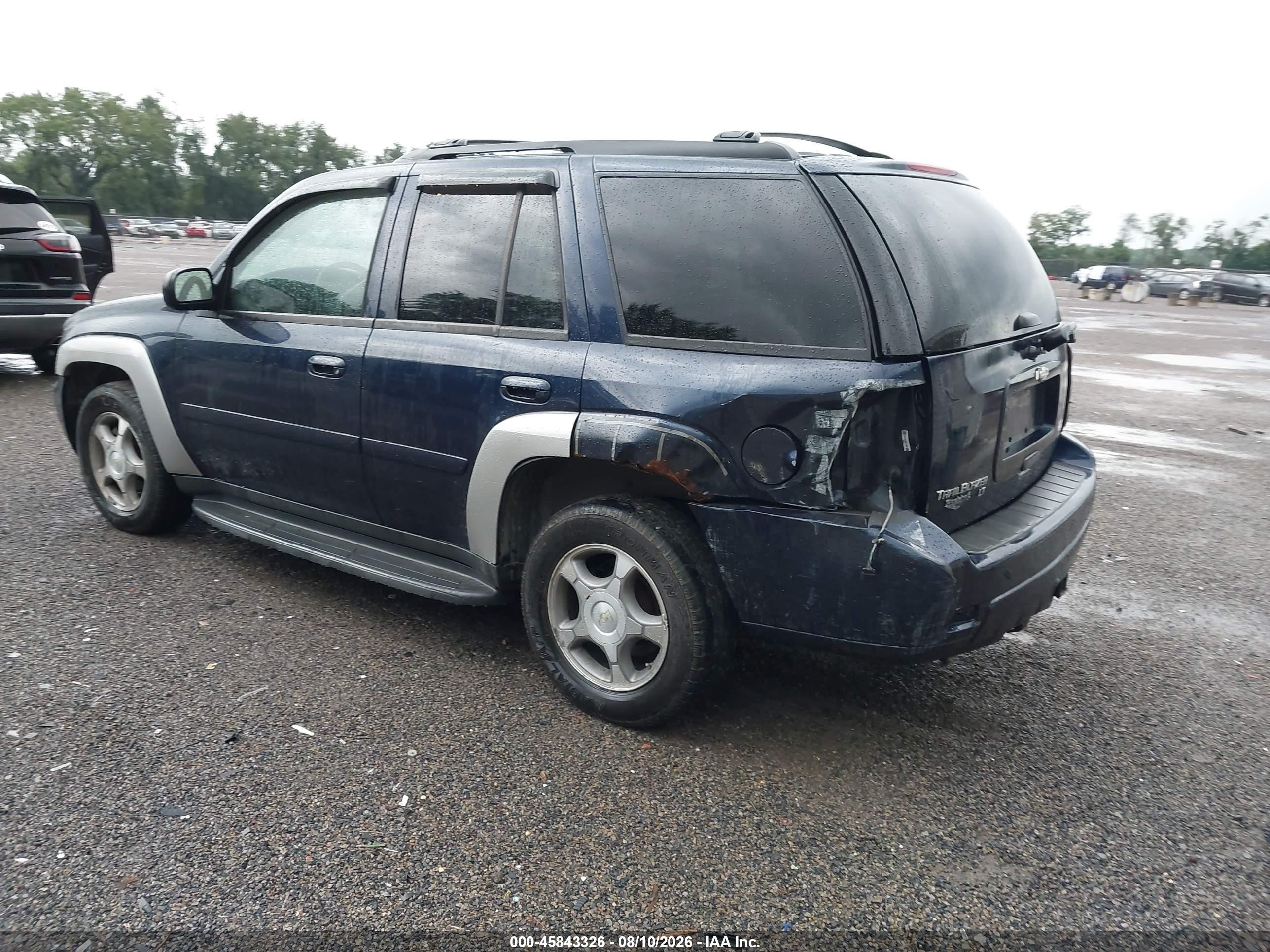 2009 Chevrolet Trailblazer Lt Blue vin: 1GNDT33S992110593