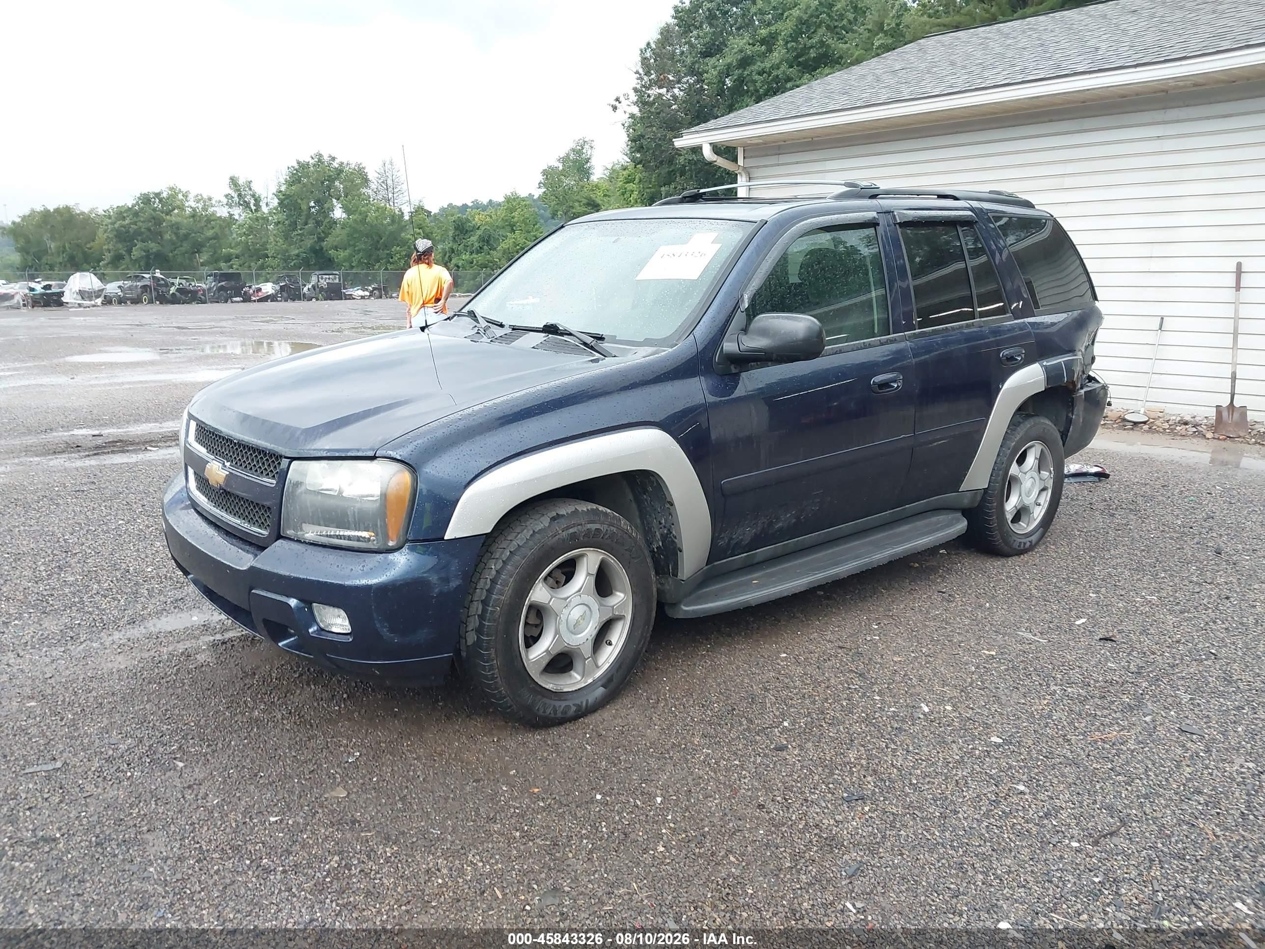 2009 Chevrolet Trailblazer Lt Blue vin: 1GNDT33S992110593