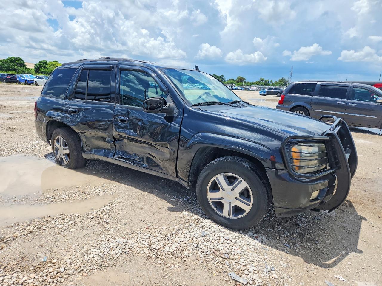 2009 Chevrolet Trailblazer Lt Black vin: 1GNDT33SX92106083
