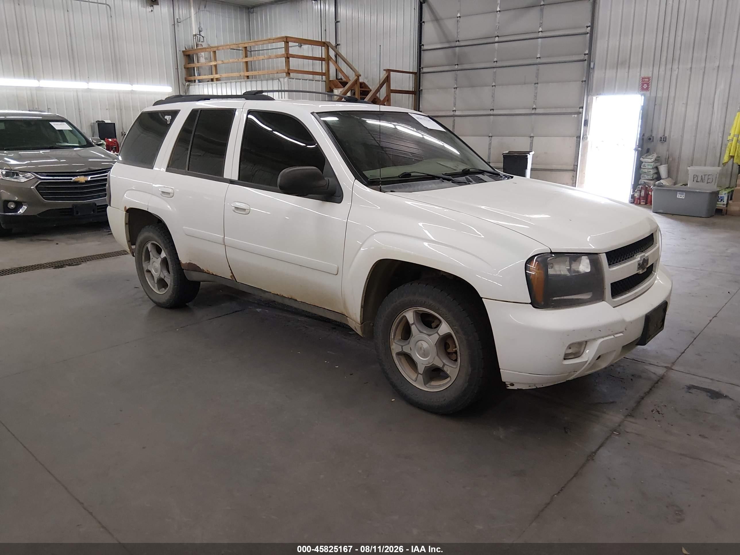 2009 Chevrolet Trailblazer Lt Белый vin: 1GNDT33SX92131713