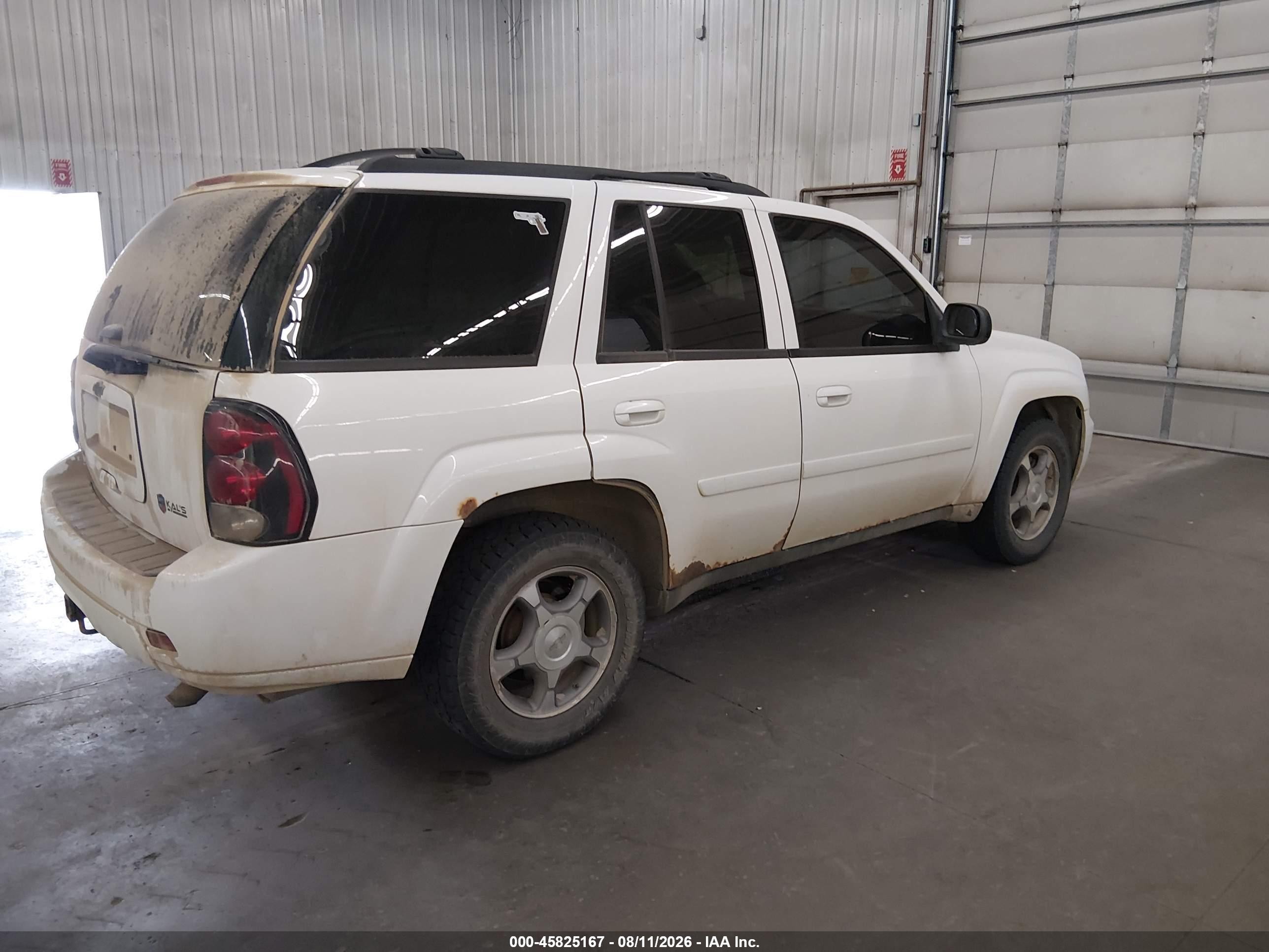 2009 Chevrolet Trailblazer Lt Белый vin: 1GNDT33SX92131713