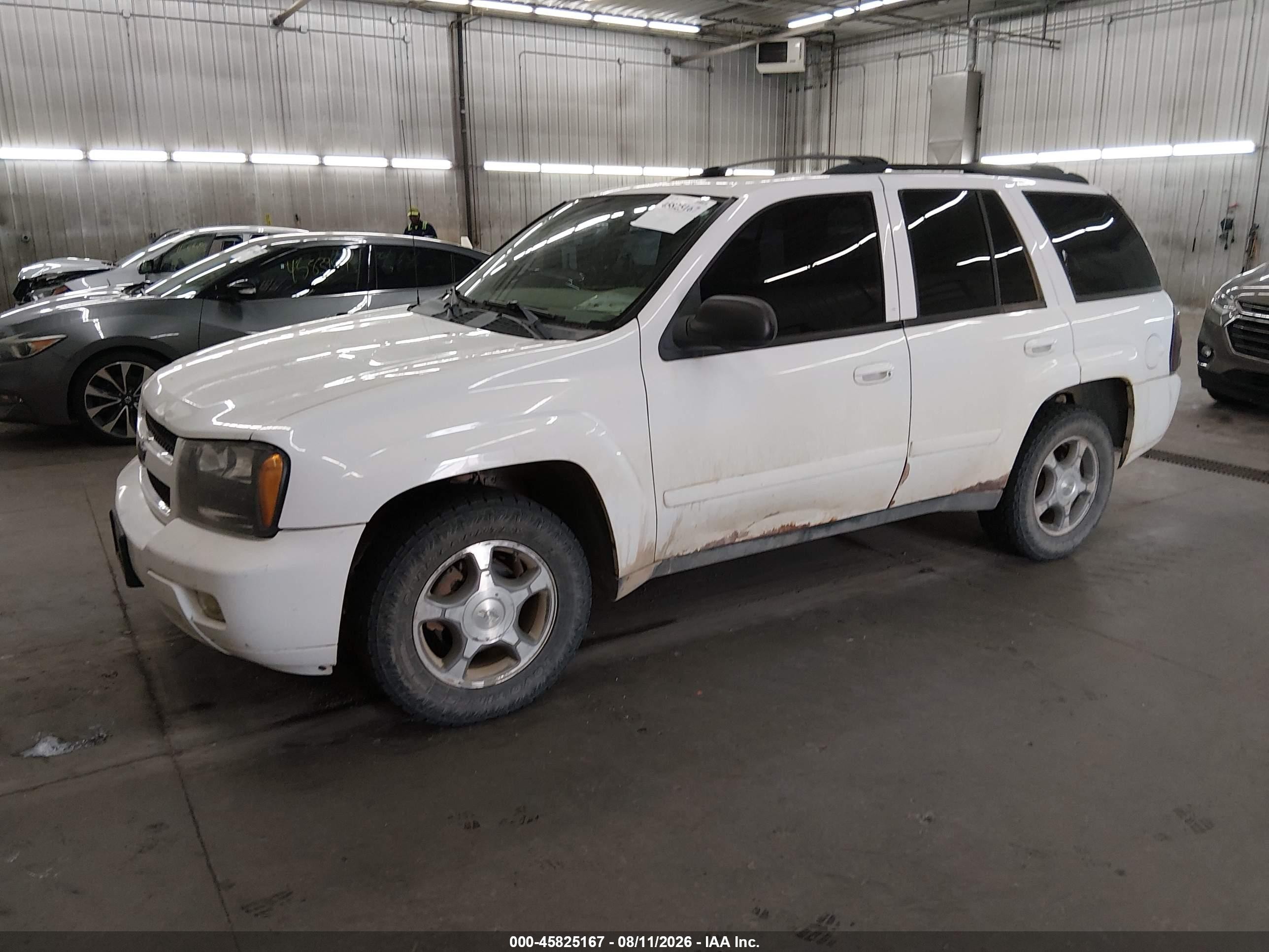 2009 Chevrolet Trailblazer Lt Белый vin: 1GNDT33SX92131713
