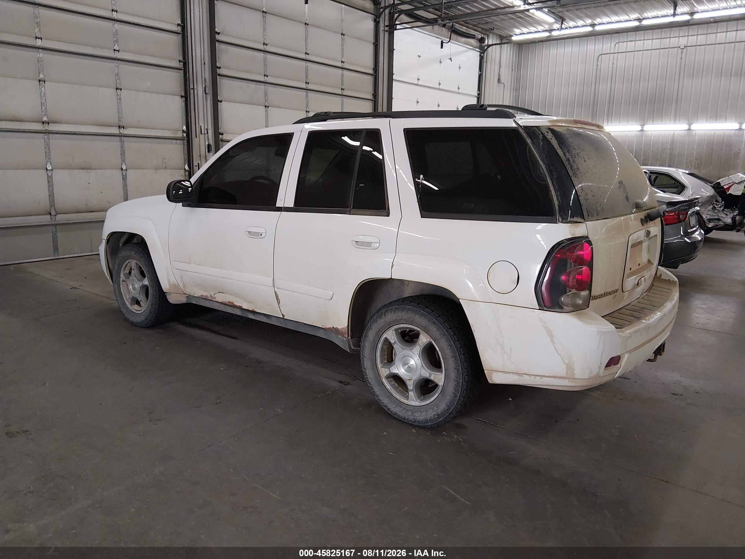 2009 Chevrolet Trailblazer Lt Белый vin: 1GNDT33SX92131713