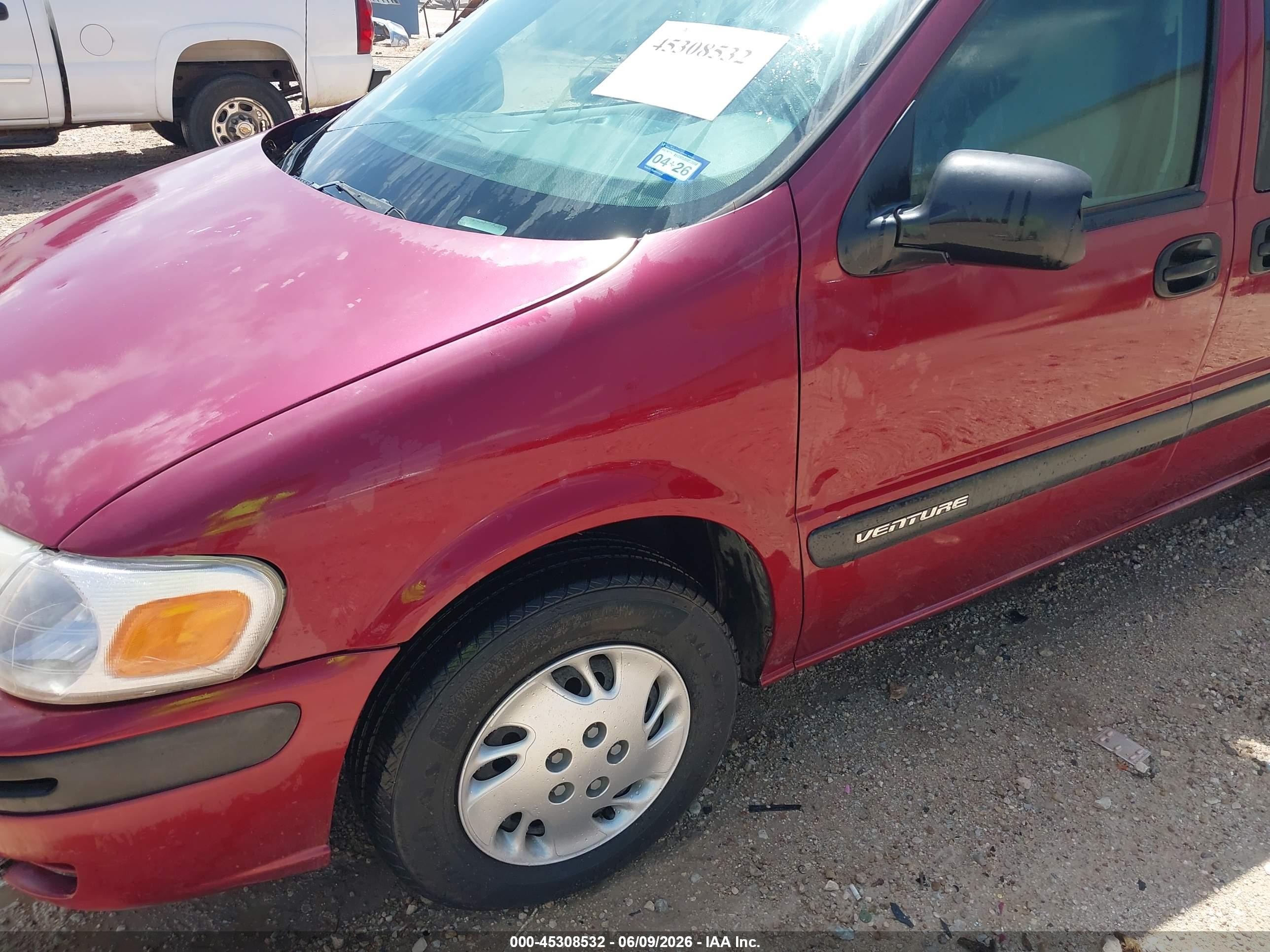 2004 Chevrolet Venture Plus Burgundy vin: 1GNDU03E04D226431