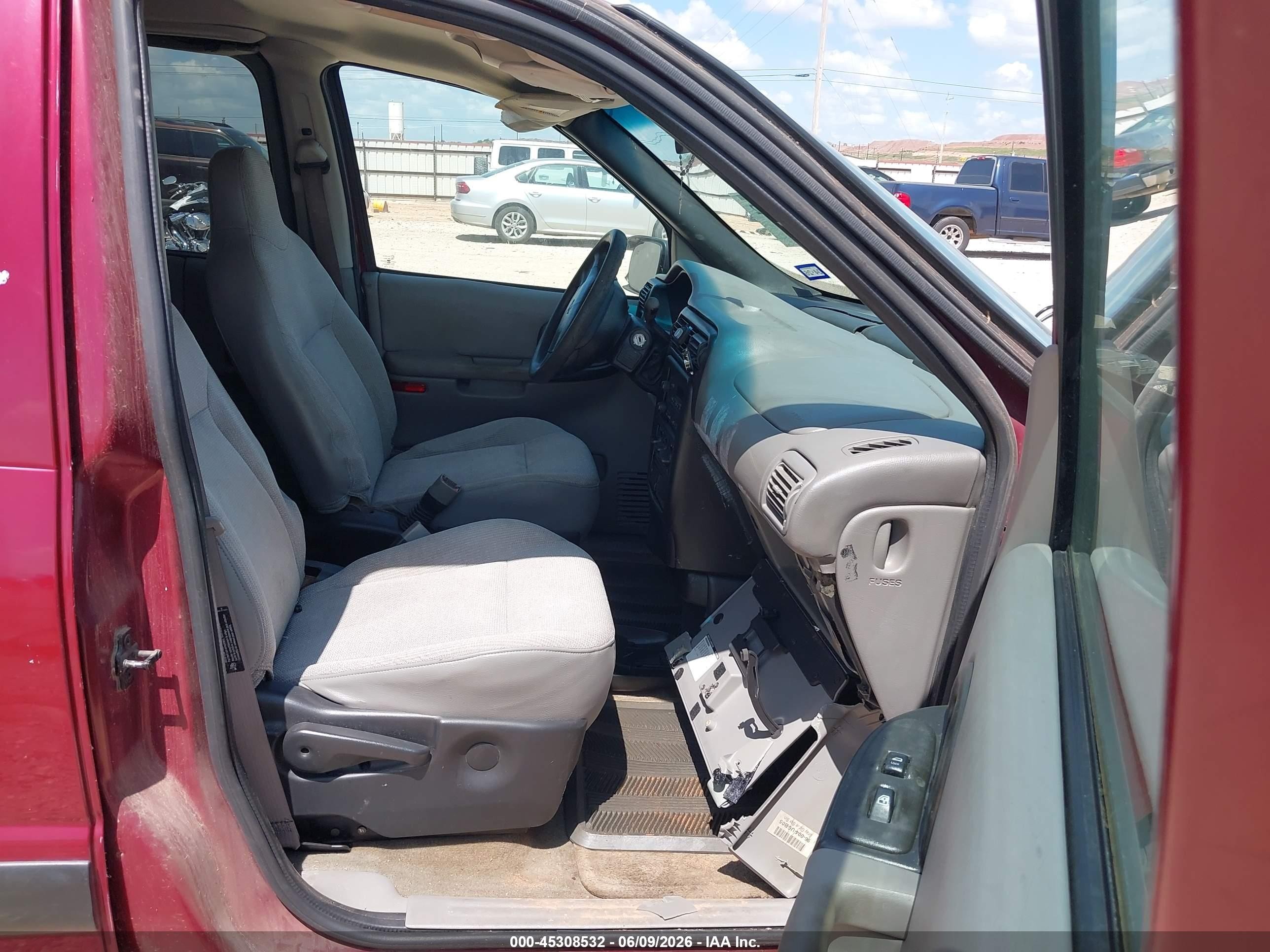 2004 Chevrolet Venture Plus Burgundy vin: 1GNDU03E04D226431