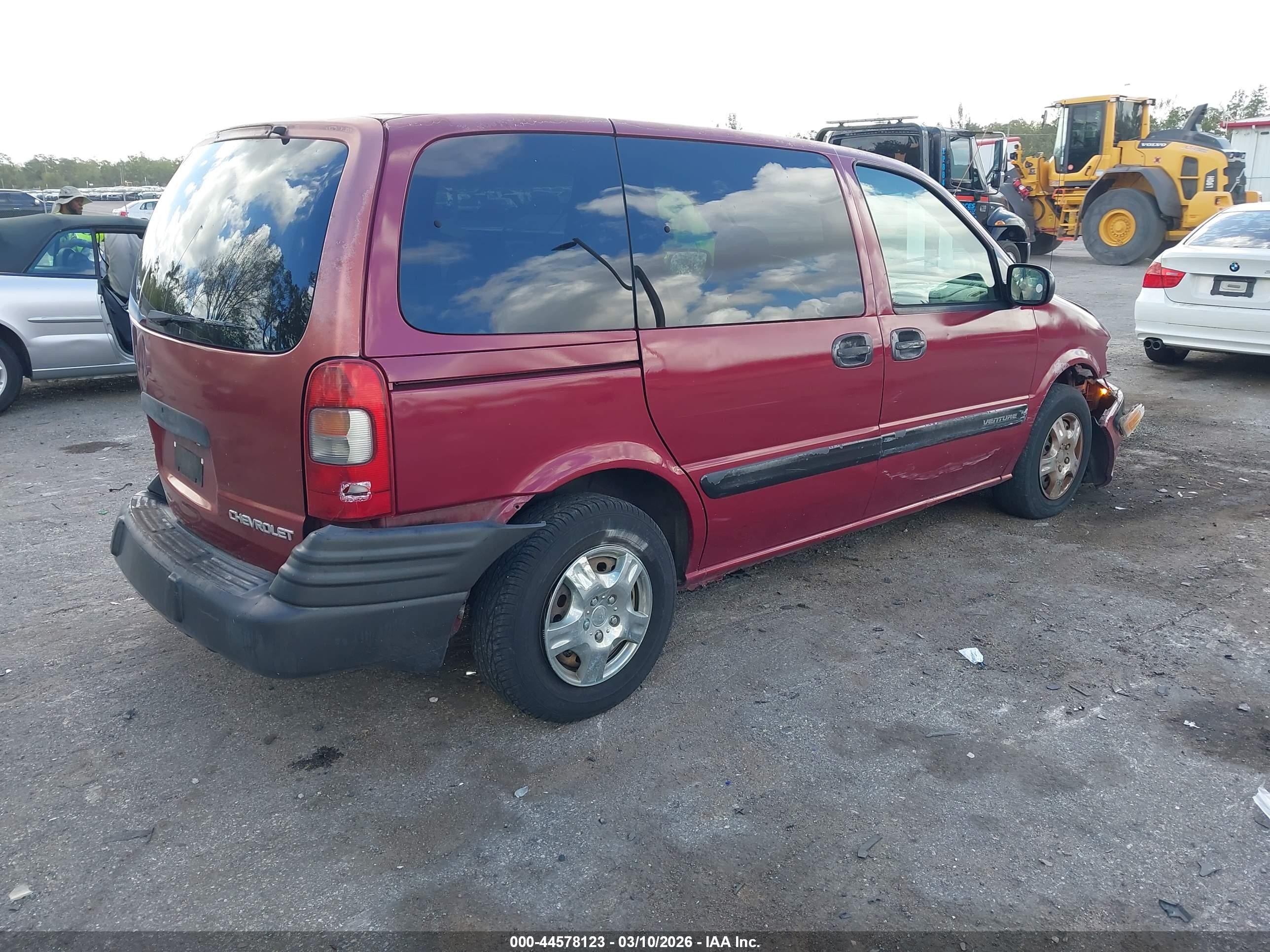2004 Chevrolet Venture Plus Red vin: 1GNDU03E14D252617