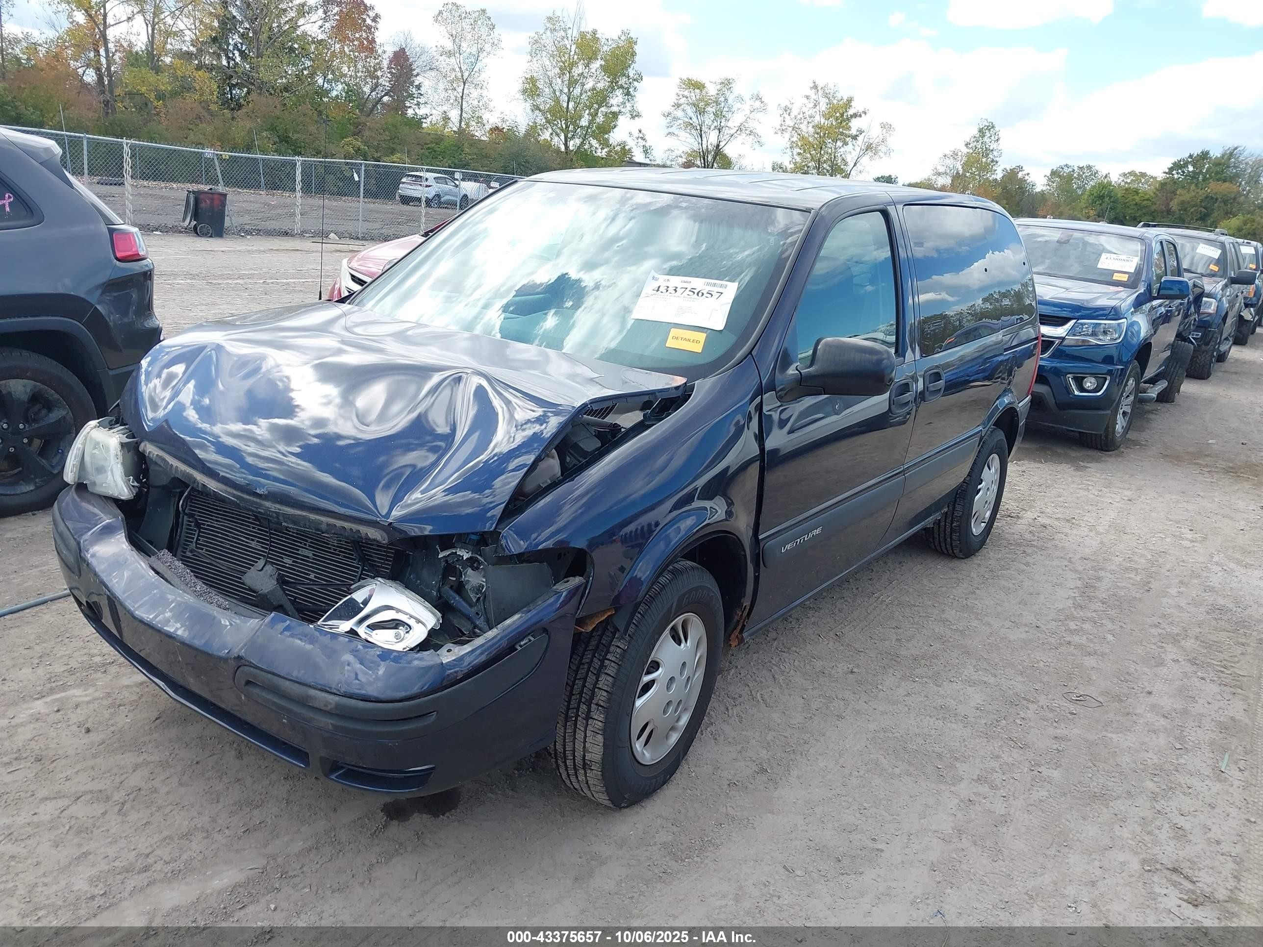 2004 Chevrolet Venture Plus Dark Blue vin: 1GNDU03E34D259407
