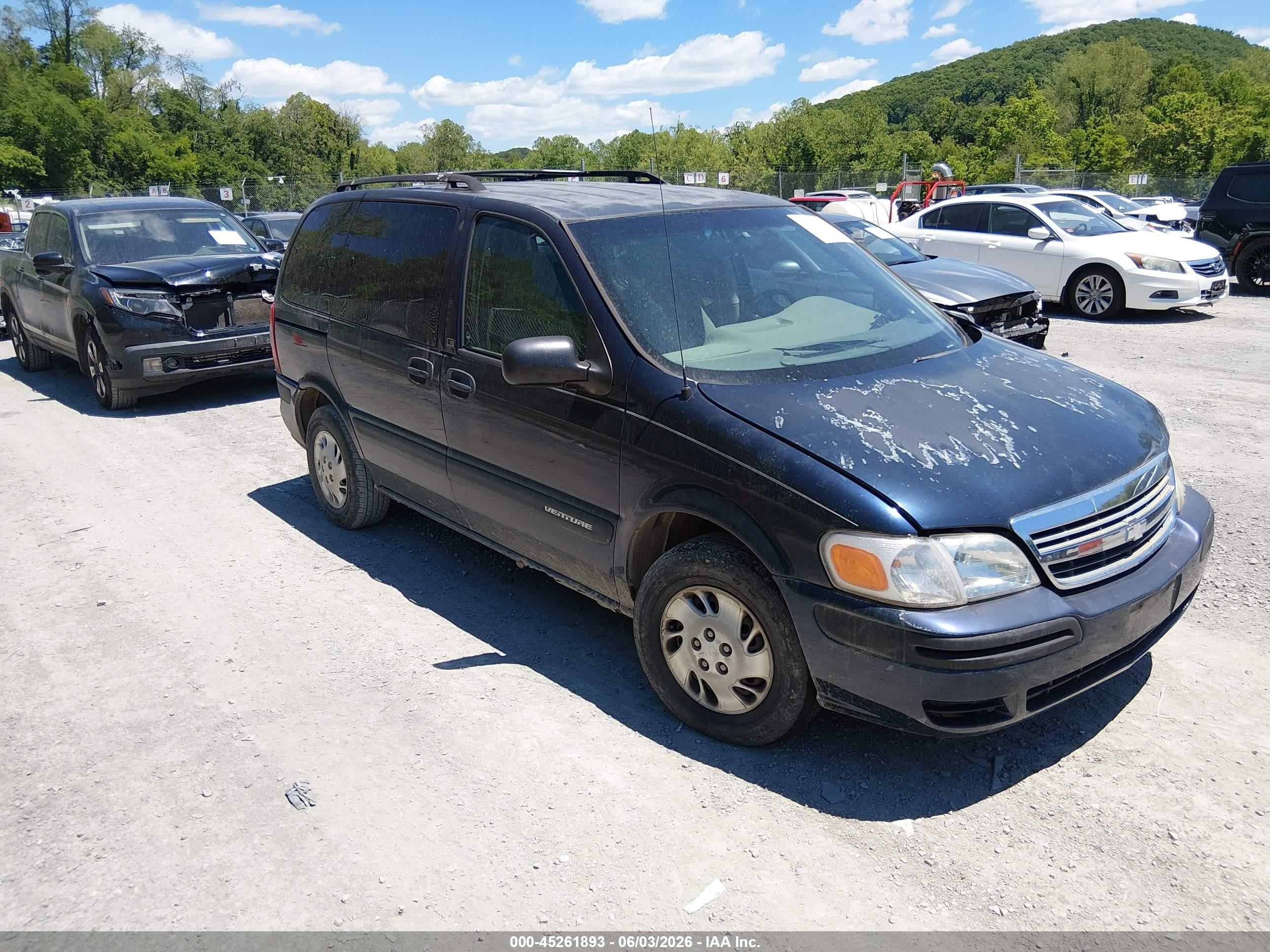 2002 Chevrolet Venture Plus Black vin: 1GNDU03E72D122970