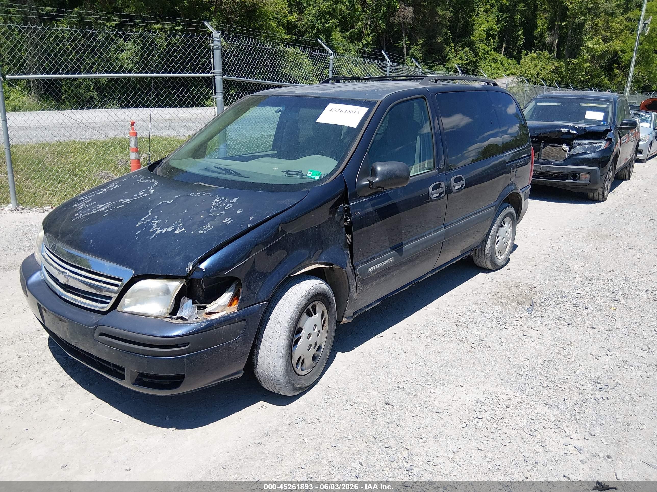 2002 Chevrolet Venture Plus Black vin: 1GNDU03E72D122970