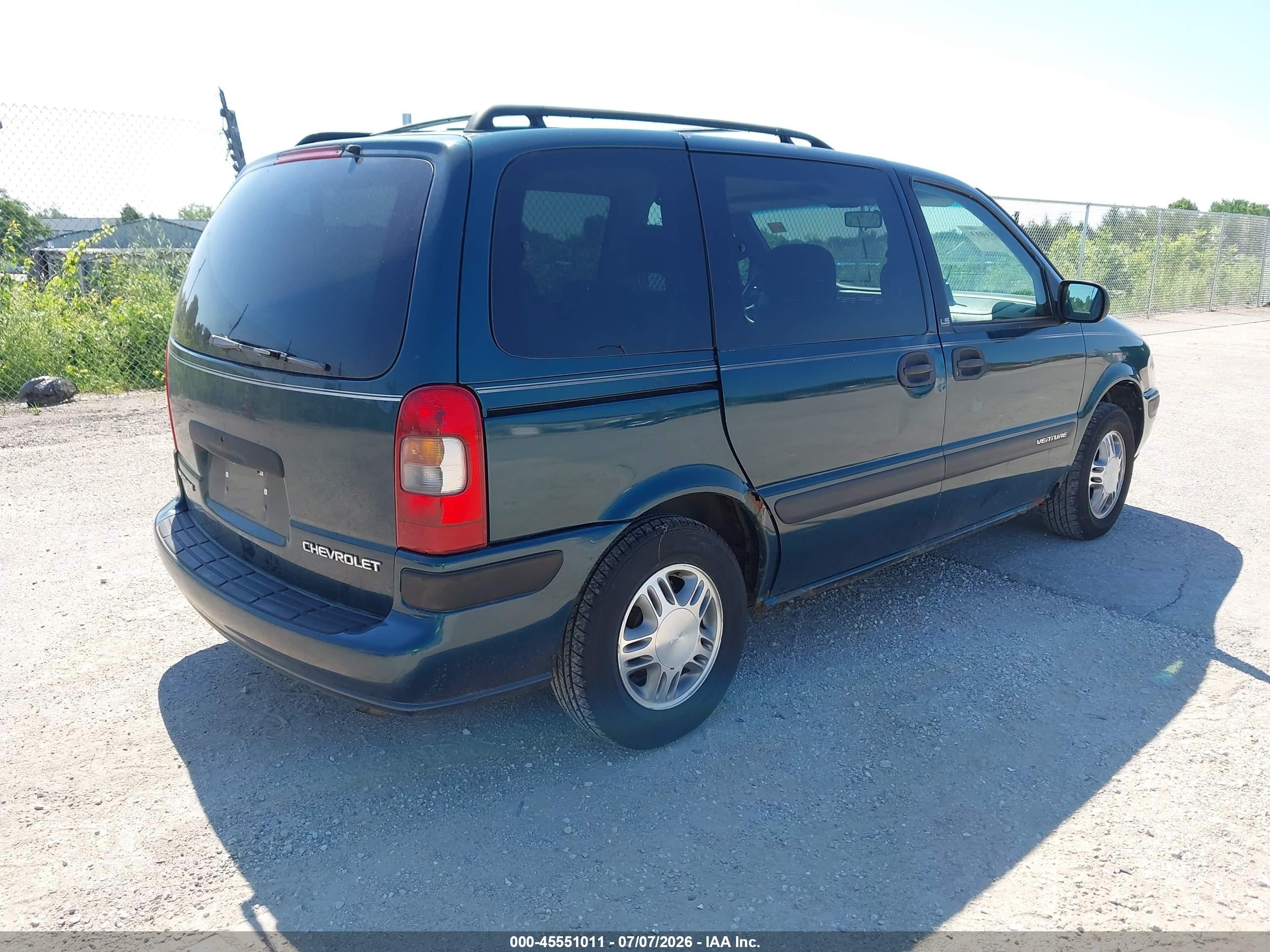 1997 Chevrolet Venture   Green vin: 1GNDU06E9VD170101