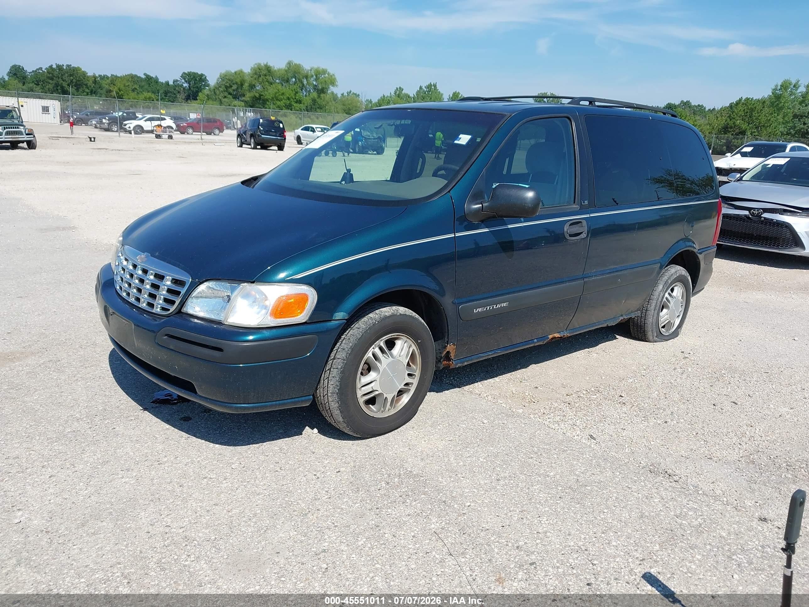 1997 Chevrolet Venture   Green vin: 1GNDU06E9VD170101