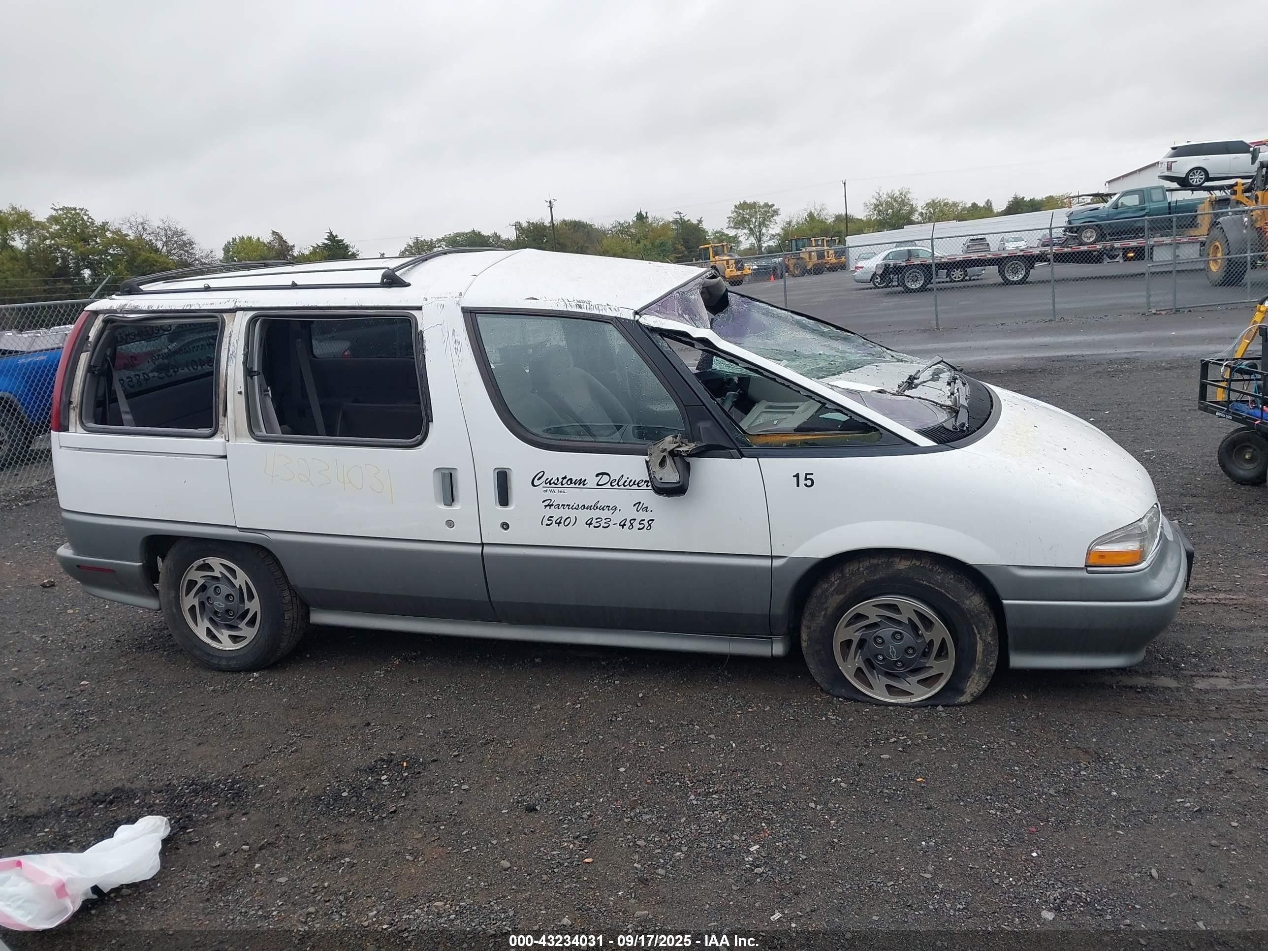 1995 Chevrolet Lumina Apv White vin: 1GNDU06L6ST126489