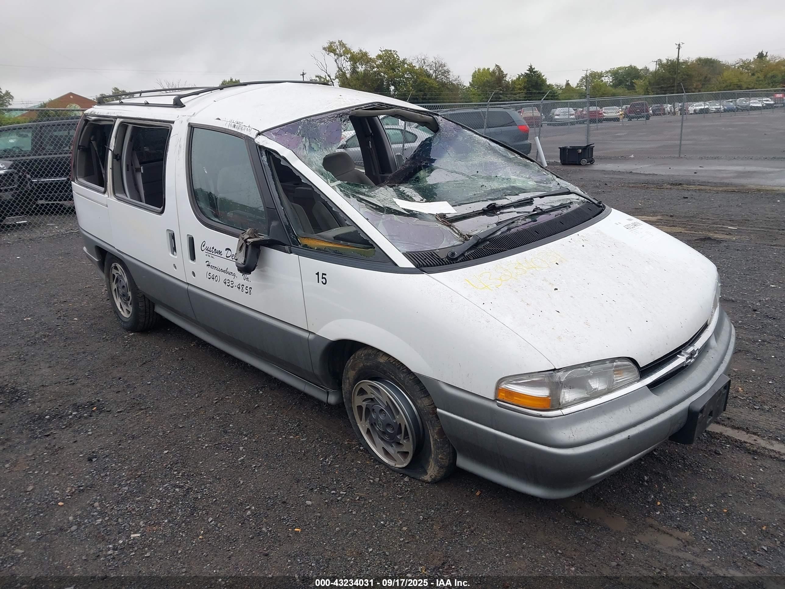 1995 Chevrolet Lumina Apv White vin: 1GNDU06L6ST126489