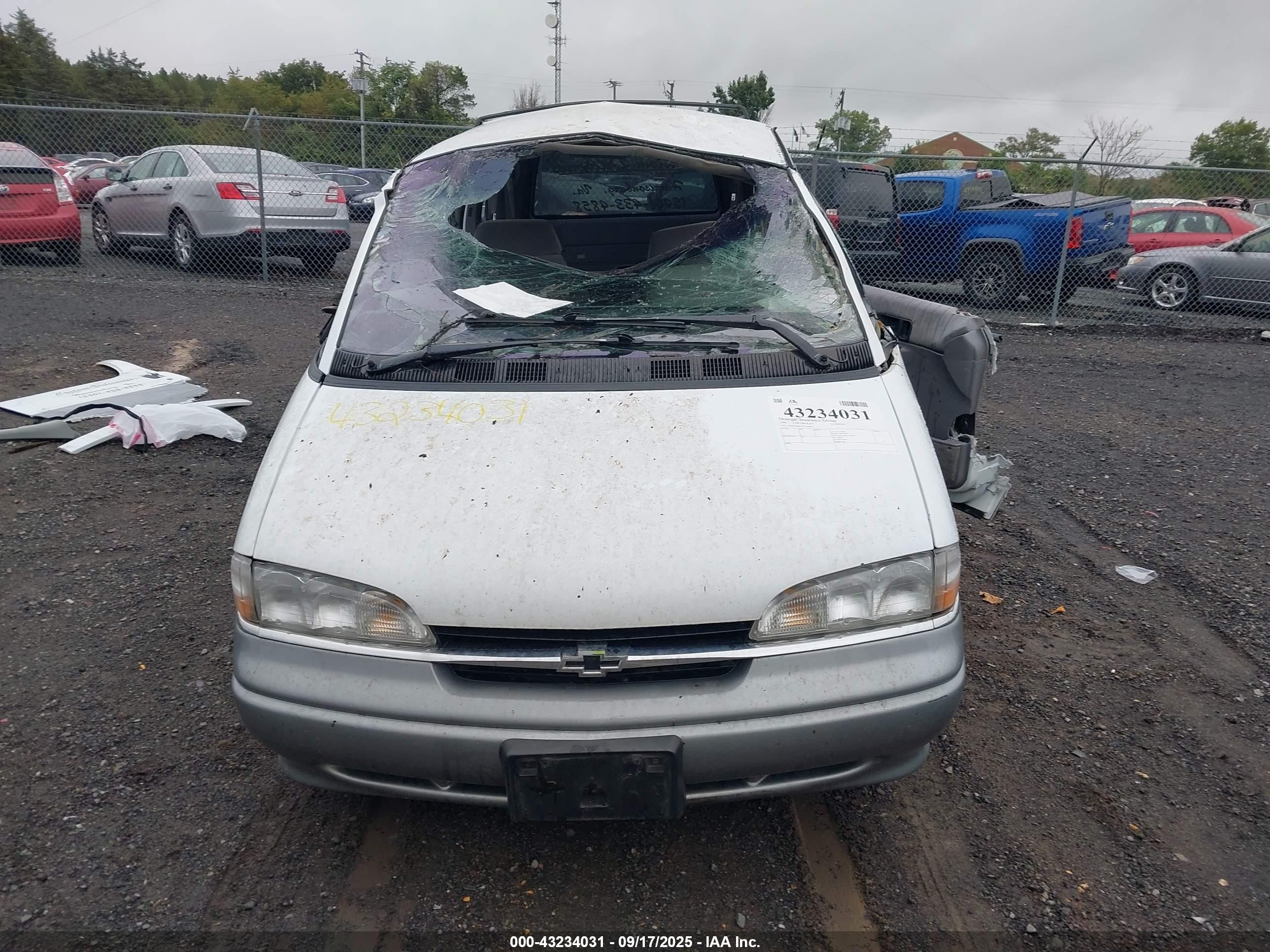 1995 Chevrolet Lumina Apv White vin: 1GNDU06L6ST126489