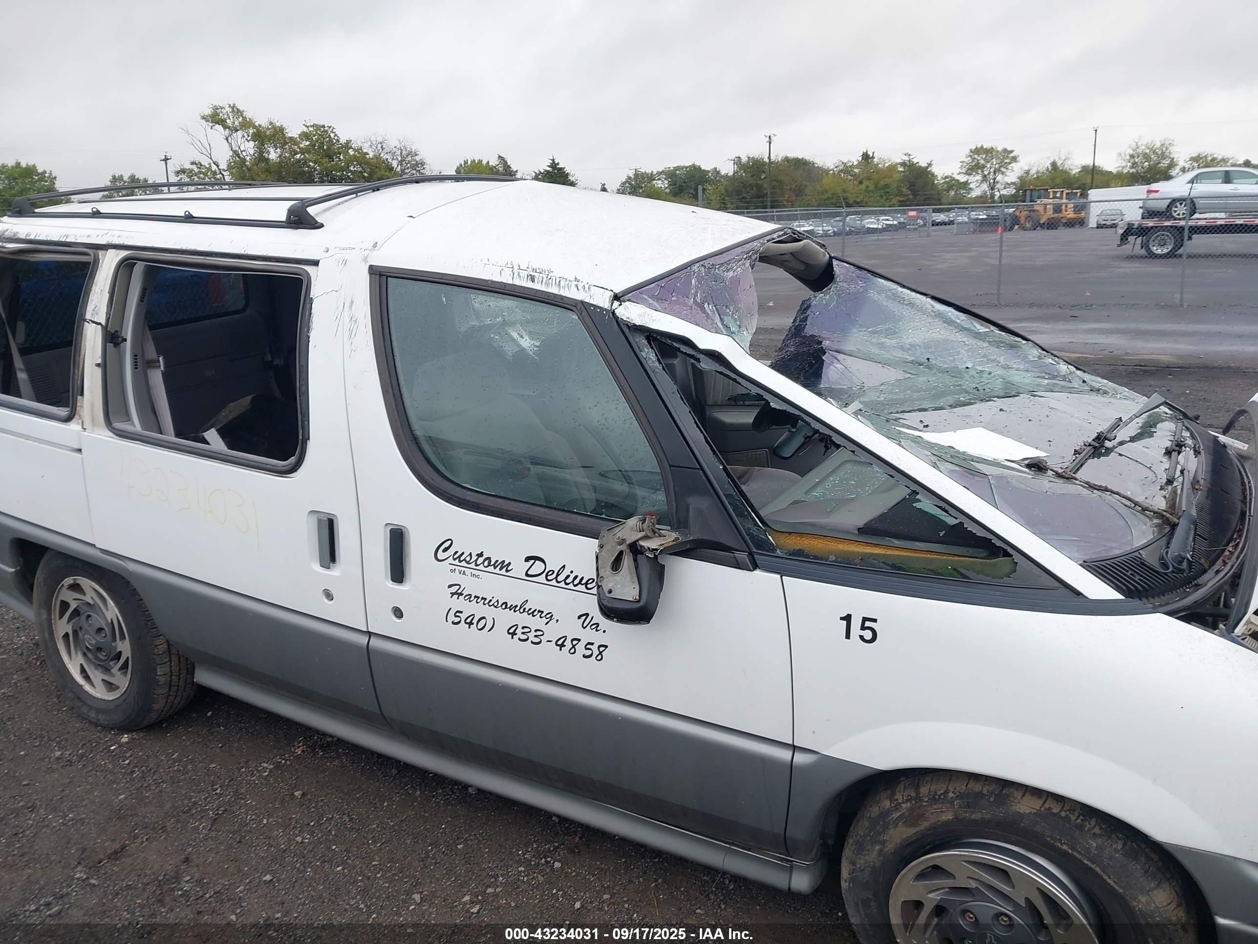 1995 Chevrolet Lumina Apv White vin: 1GNDU06L6ST126489