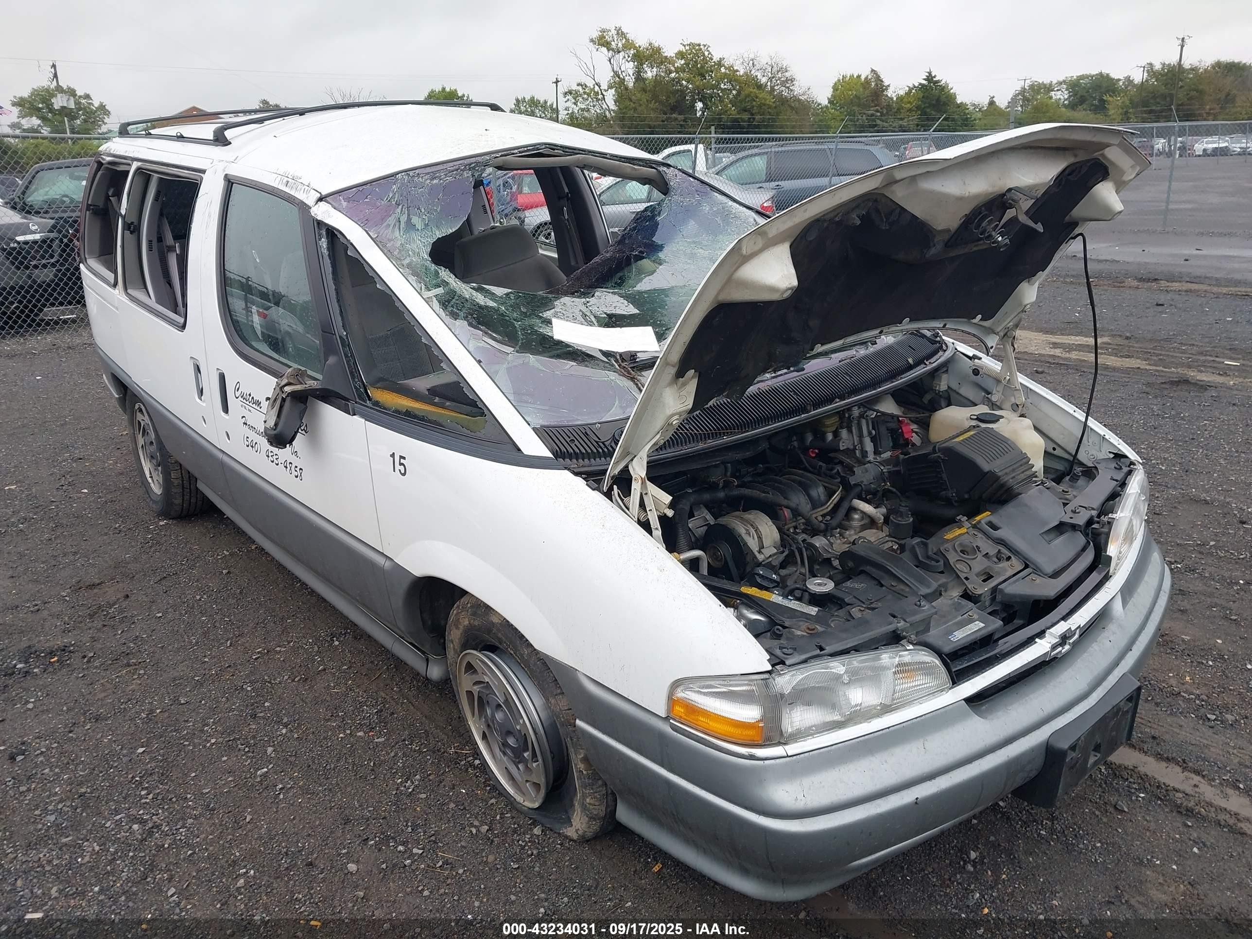 1995 Chevrolet Lumina Apv White vin: 1GNDU06L6ST126489