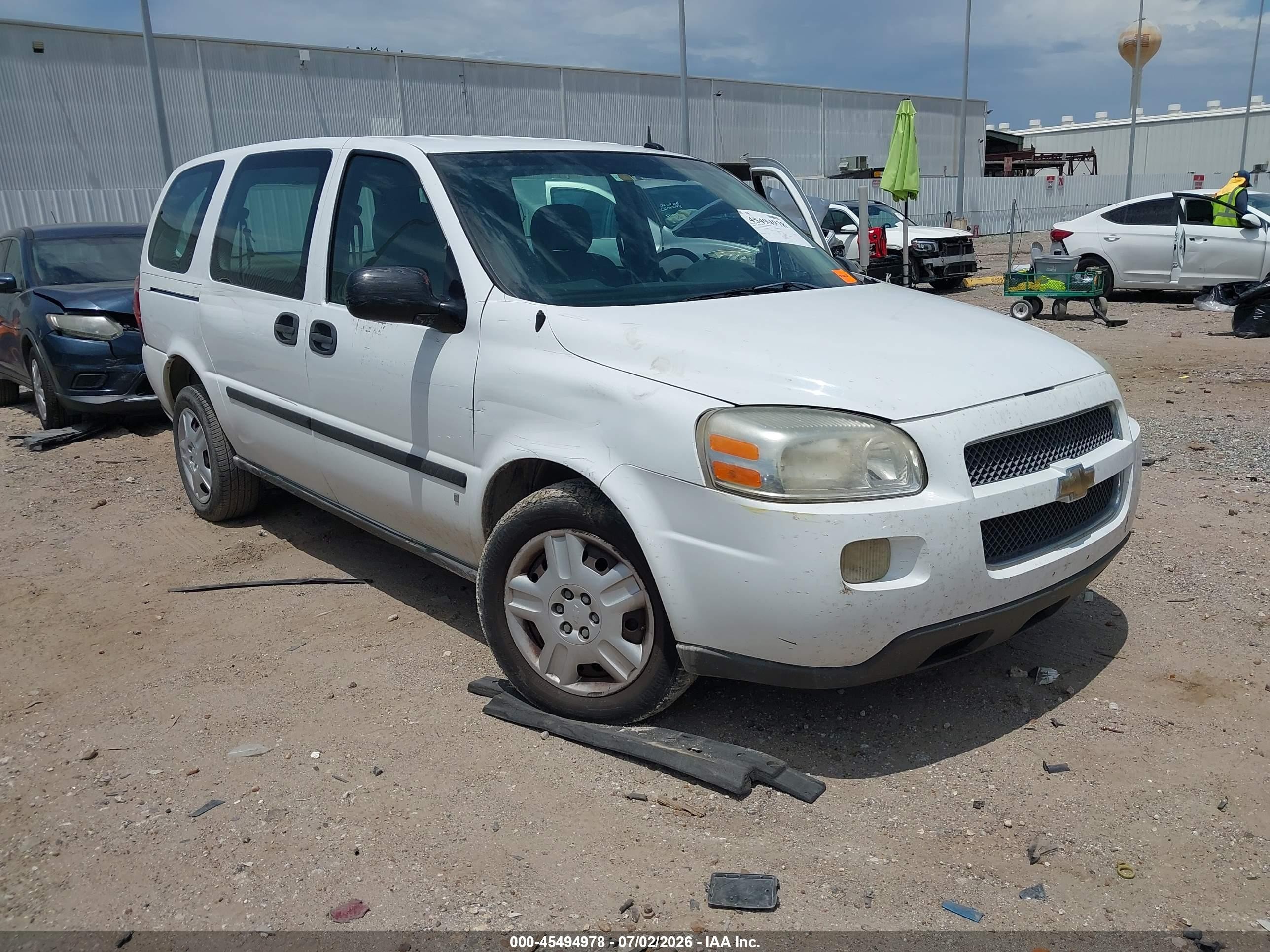 2008 Chevrolet Uplander Cargo White vin: 1GNDV13W78D182560