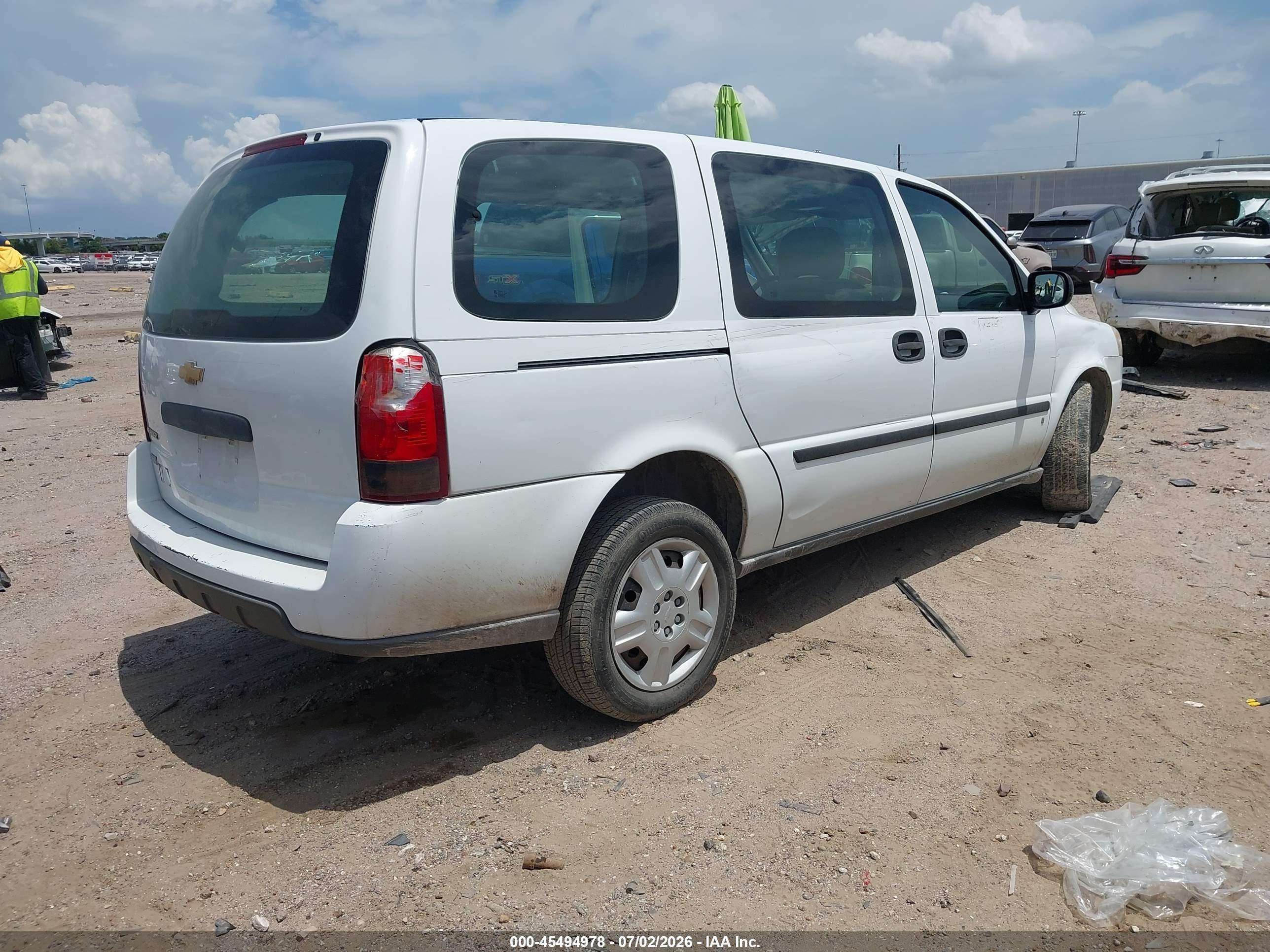 2008 Chevrolet Uplander Cargo White vin: 1GNDV13W78D182560