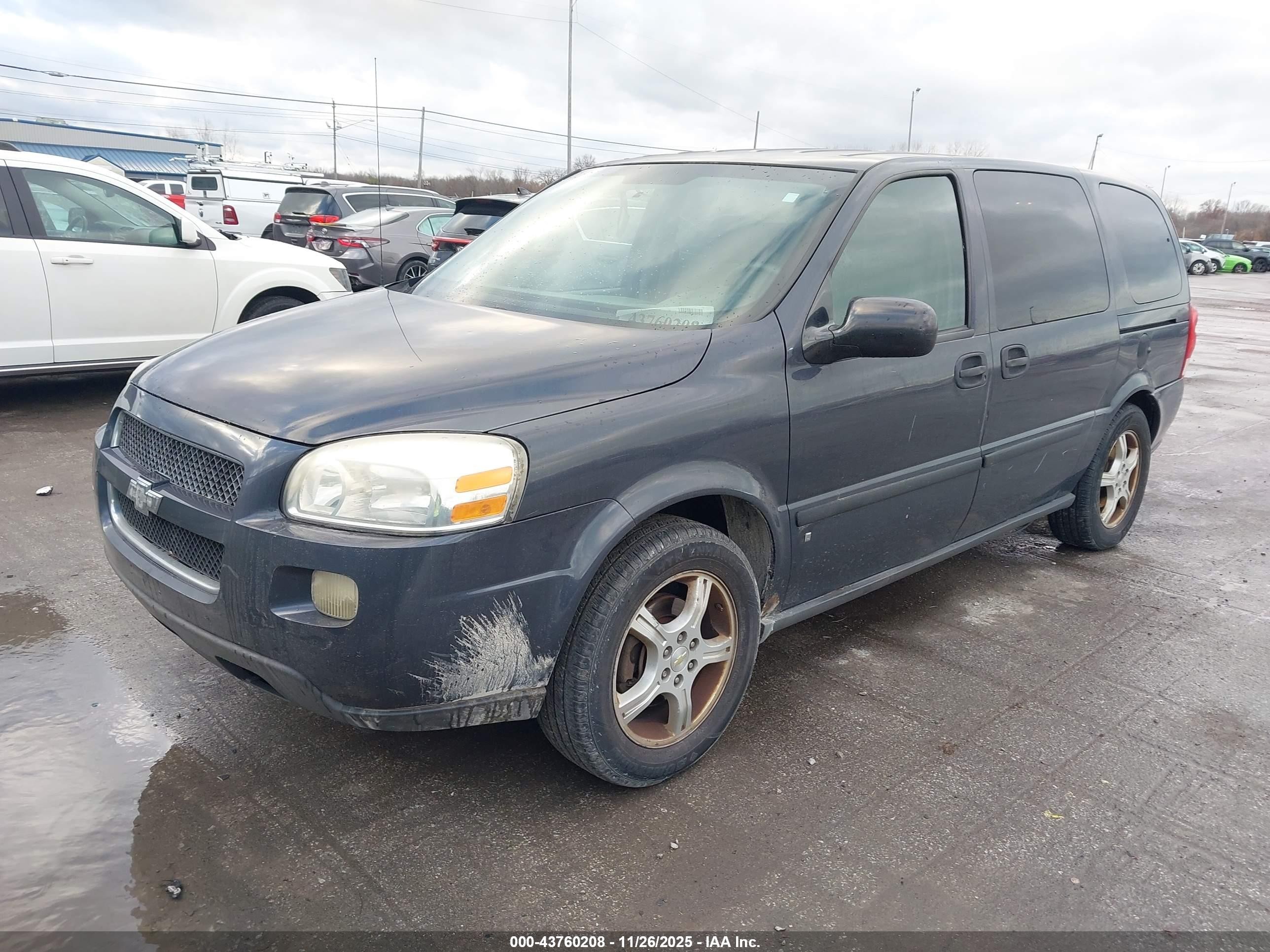 2008 Chevrolet Uplander Ls Gray vin: 1GNDV23128D202031